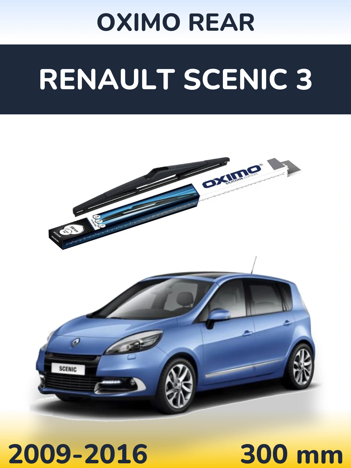 Rear wiper blade Oximo Rear 300 mm for Renault Scenic 3 2009-2016