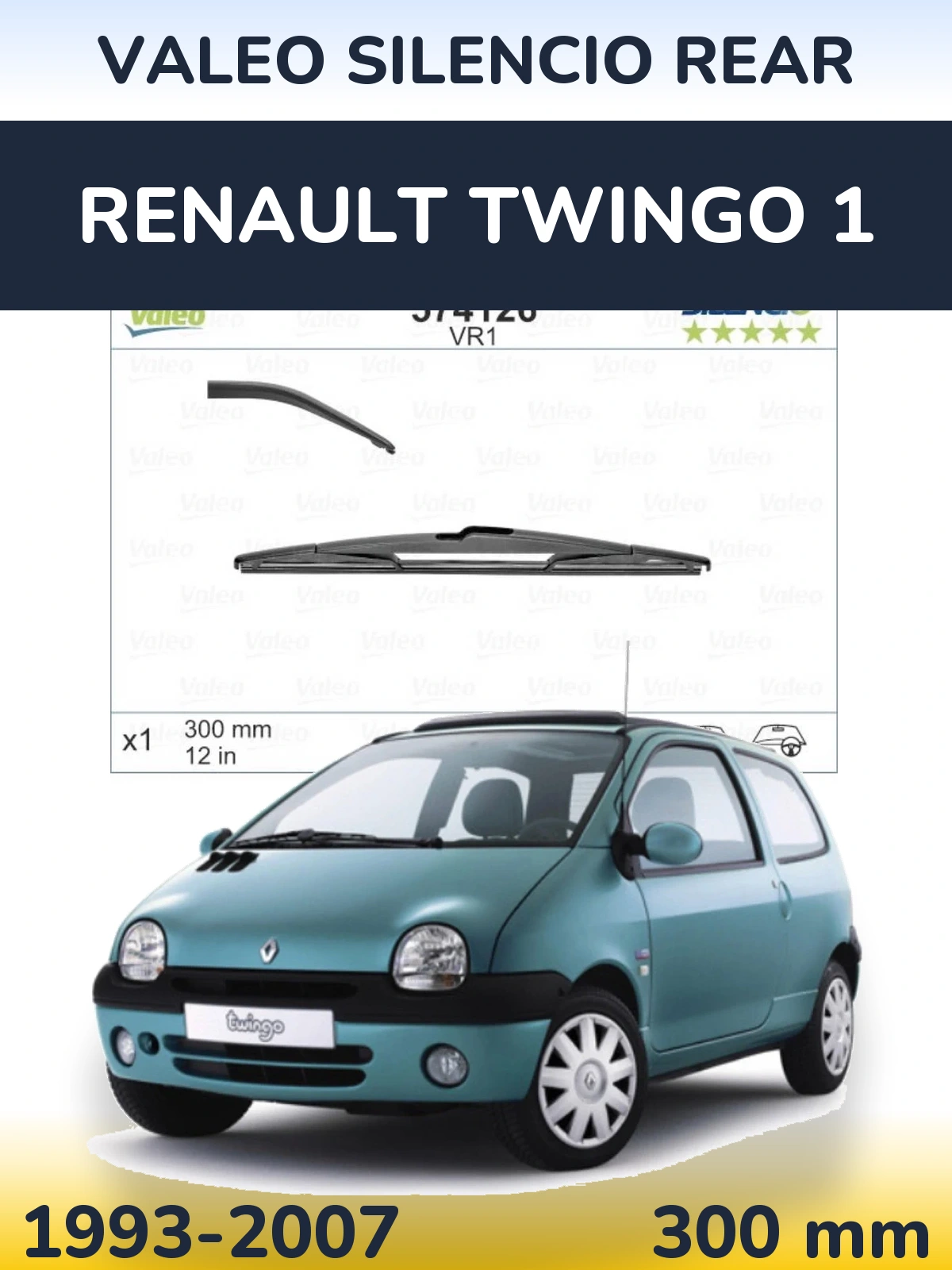Tylna wycieraczka Valeo Silencio Rear 300 mm do Renault Twingo 1 1993-2007