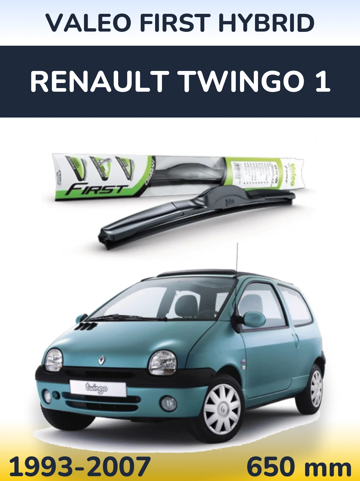 Przednia wycieraczka Valeo First Hybrid 650 mm do Renault Twingo 1 1993-2007