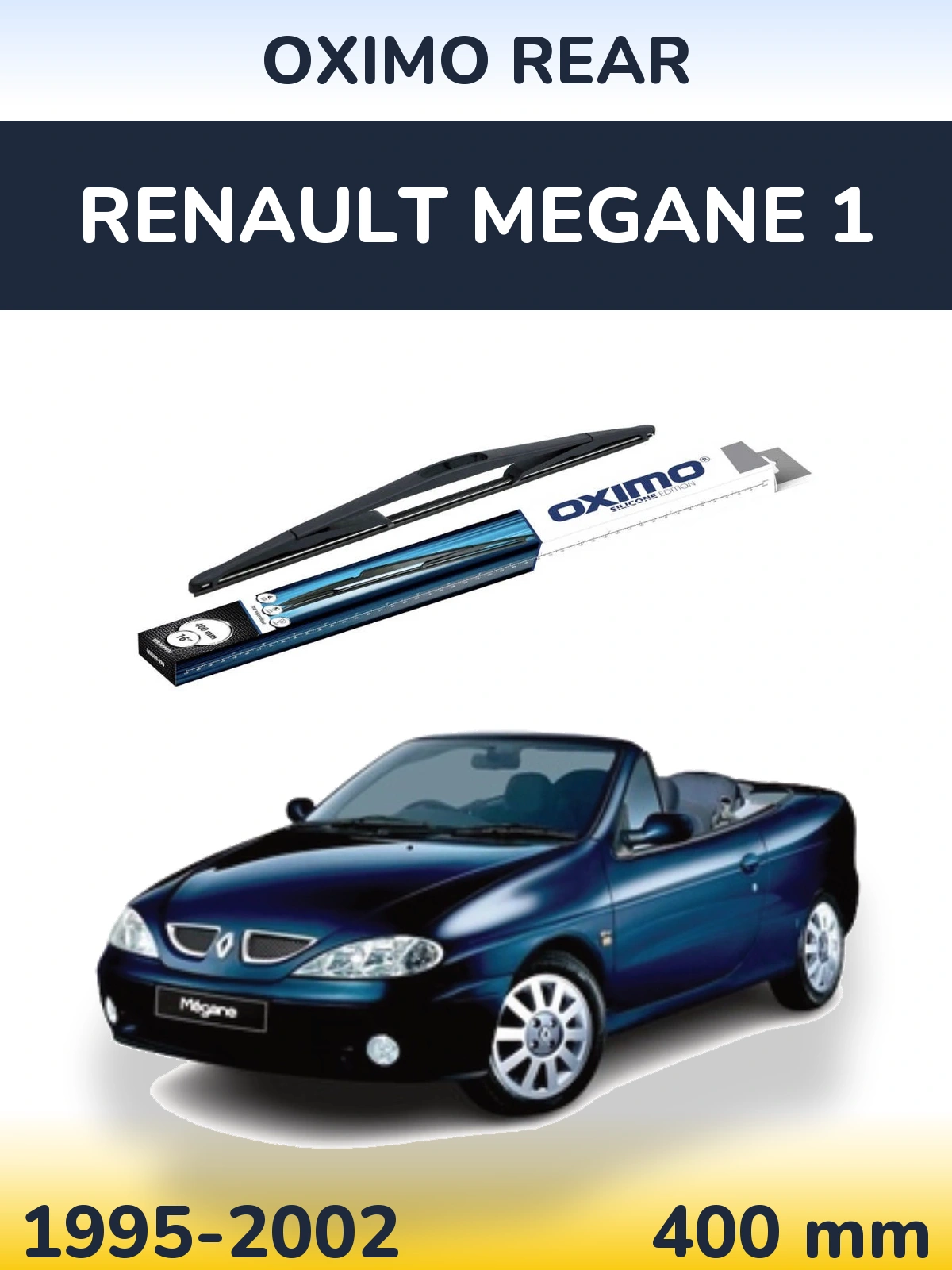 Задня щітка Oximo Rear 400 мм для Renault Megane 1 1995-2002
