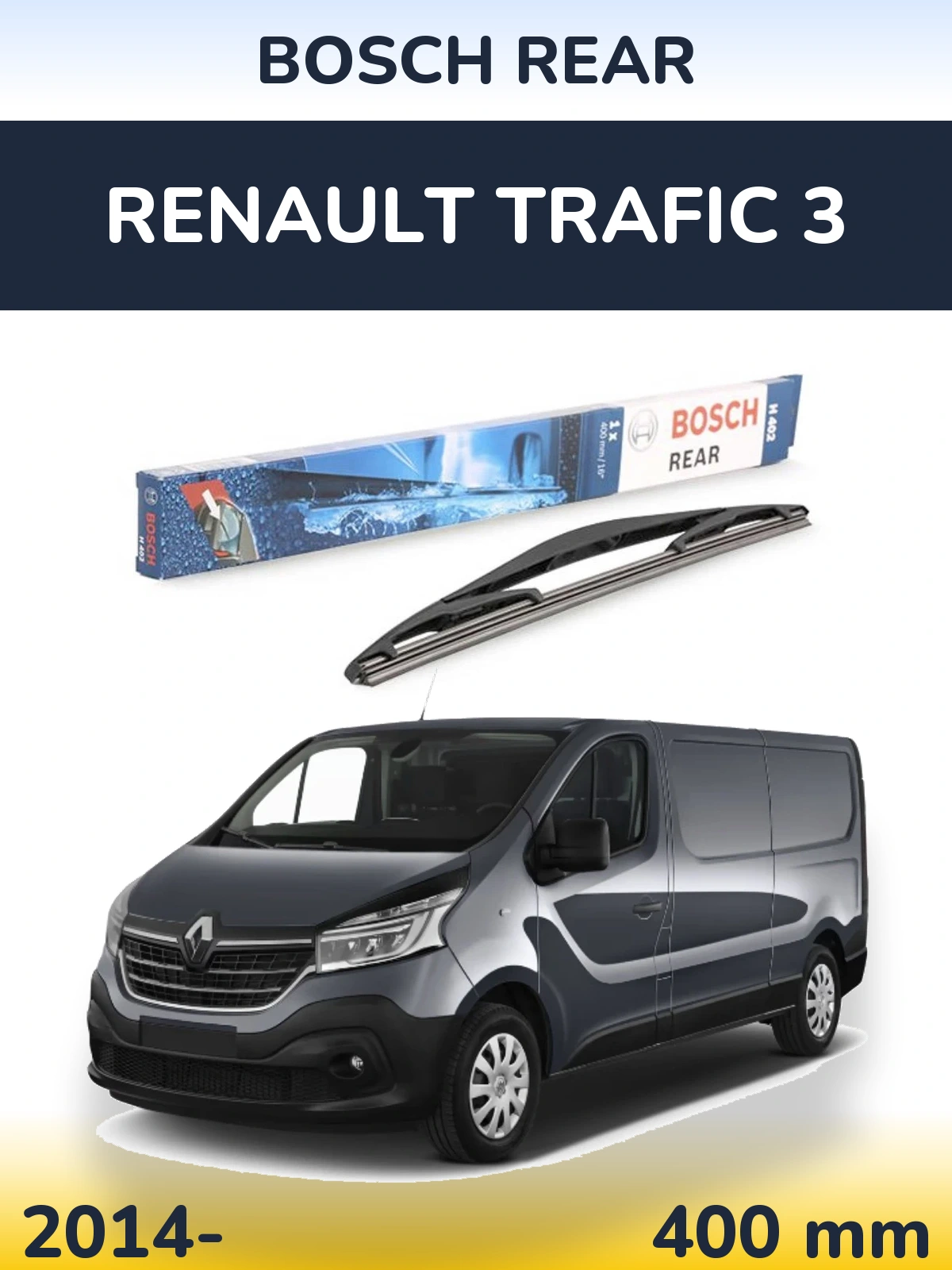 Tylna wycieraczka BOSCH Rear 400 mm do Renault Trafic 3 2014-2026