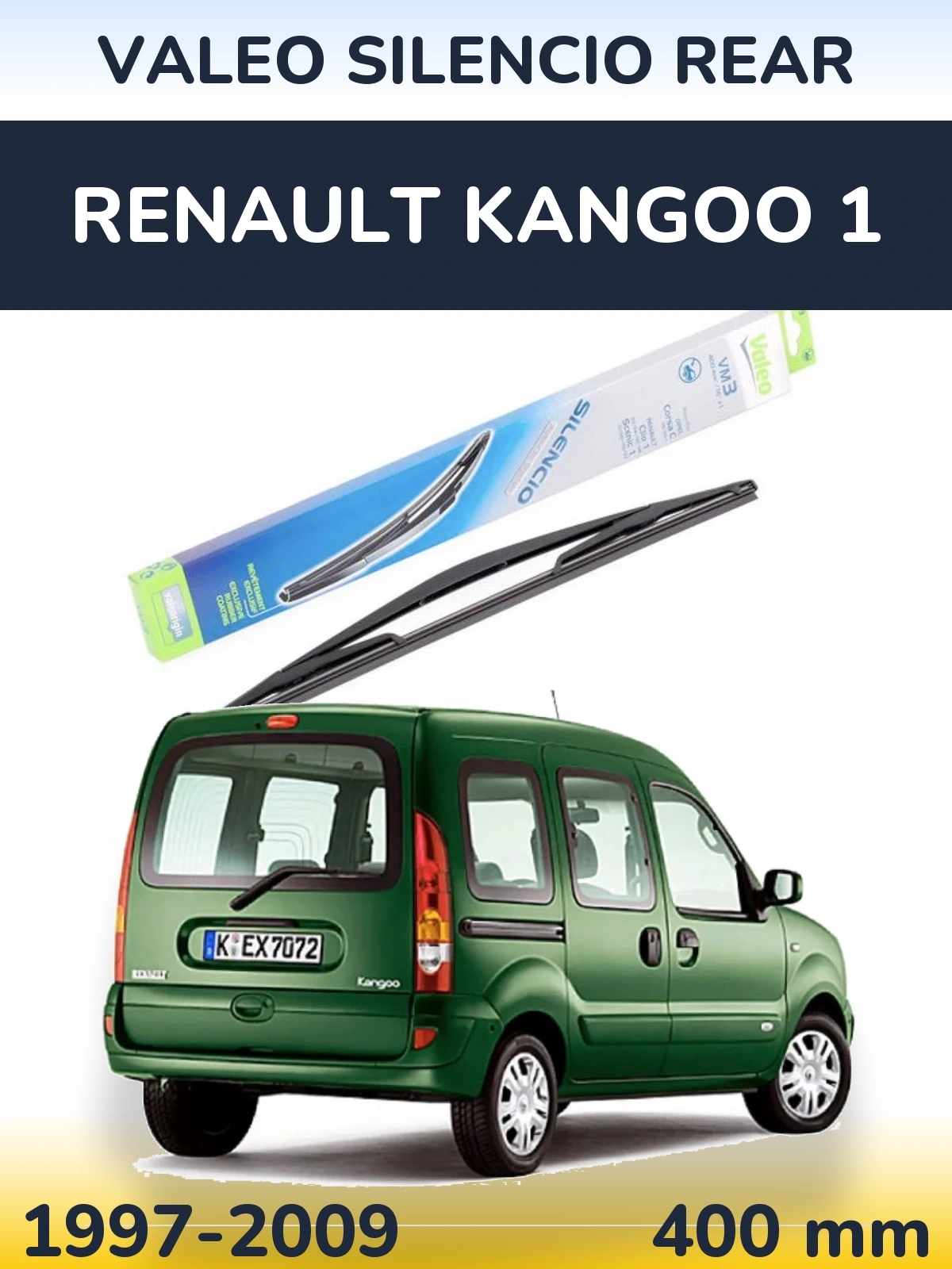 Tylna wycieraczka Valeo Silencio Rear 400 mm do Renault Kangoo 1 1997-2009