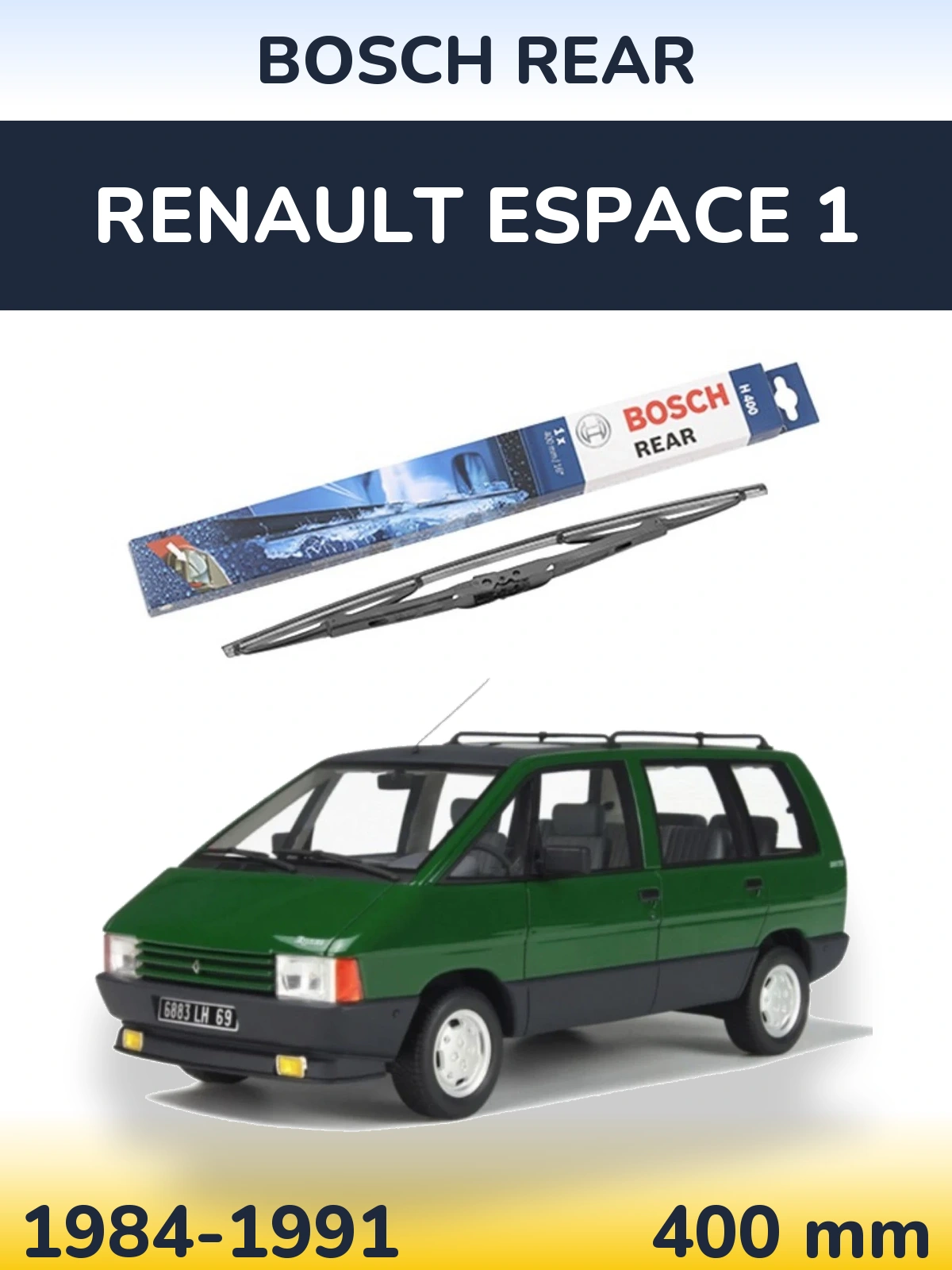 Tylna wycieraczka BOSCH Rear 400 mm do Renault Espace 1 1984-1991