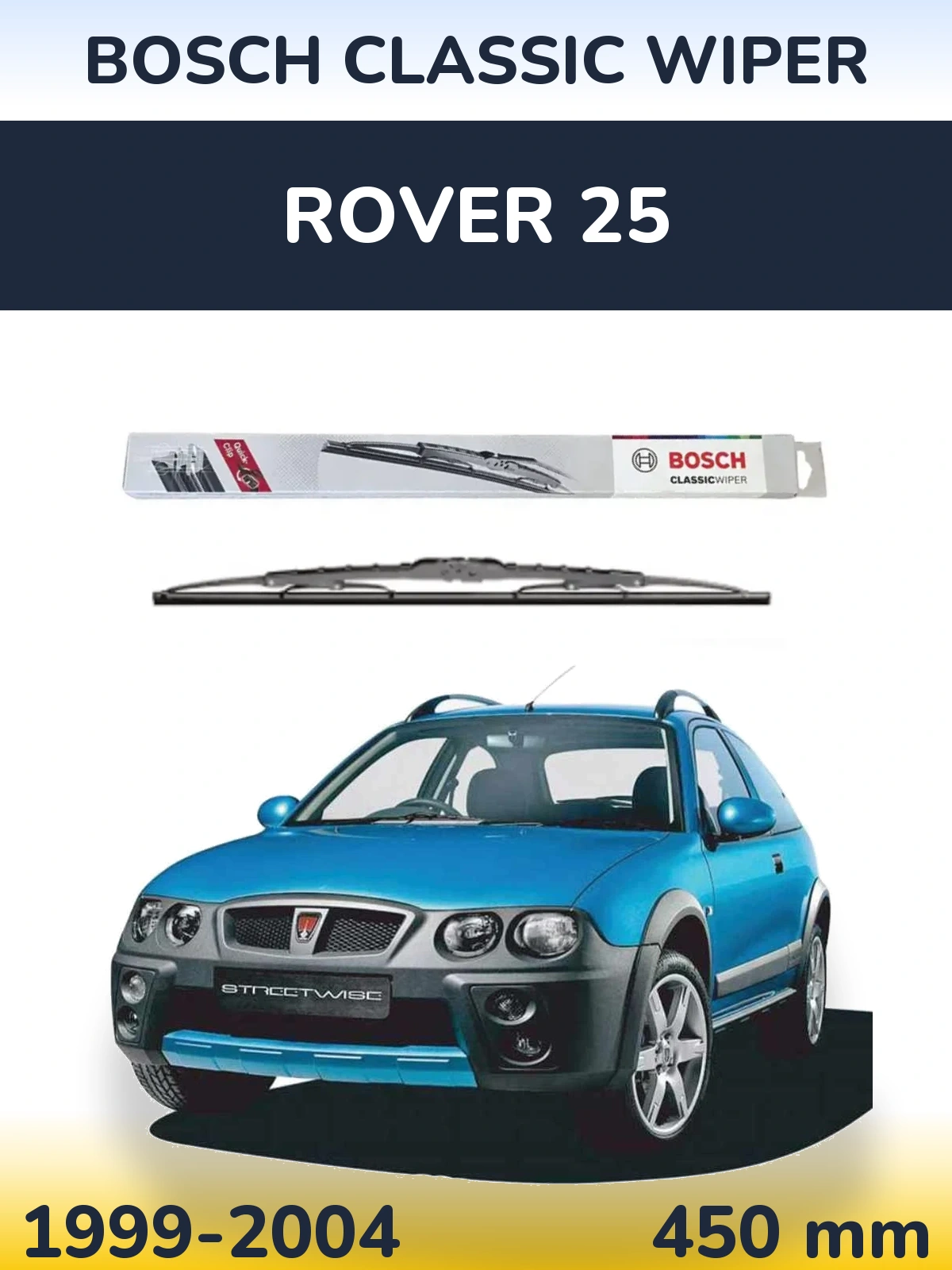 Задня щітка BOSCH Classic Wiper 450 мм для Rover 25 1999-2004