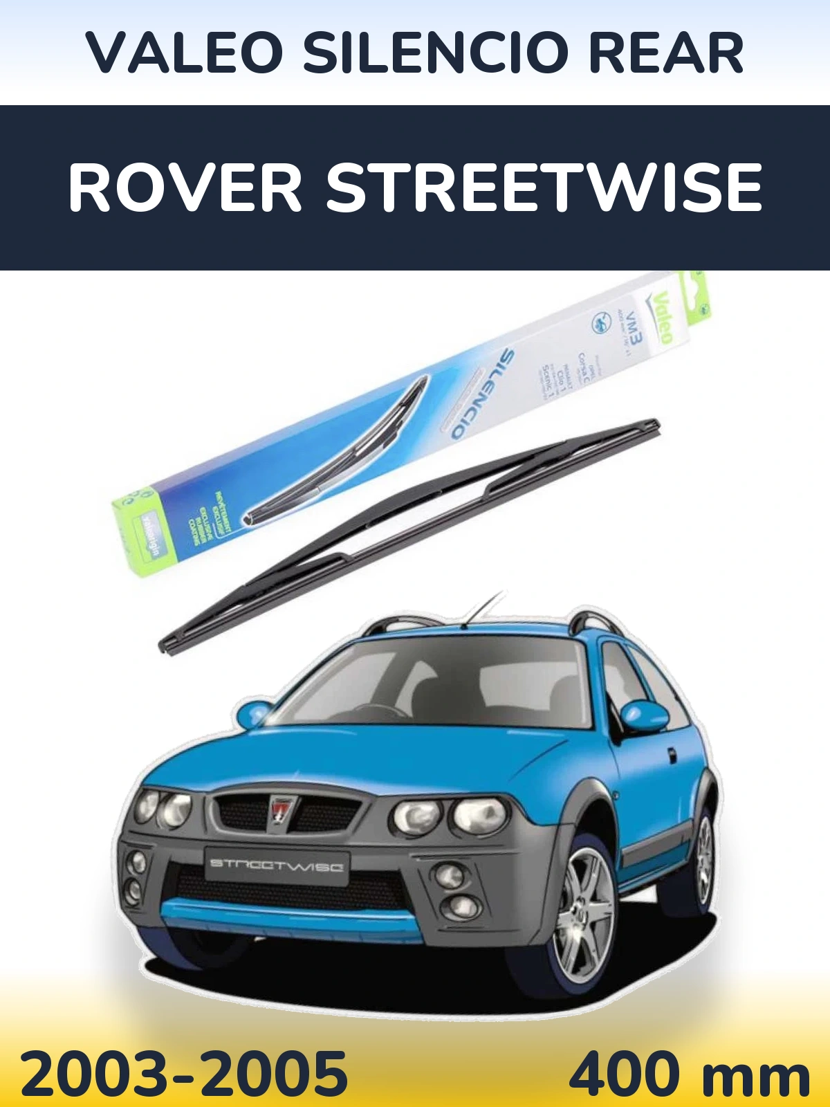 Задня щітка Valeo Silencio Rear 400 мм для Rover Streetwise 2003-2005