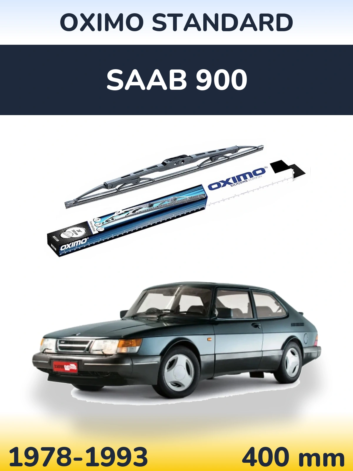 Задня щітка Oximo Standard 400 мм для SAAB 900 1978-1993