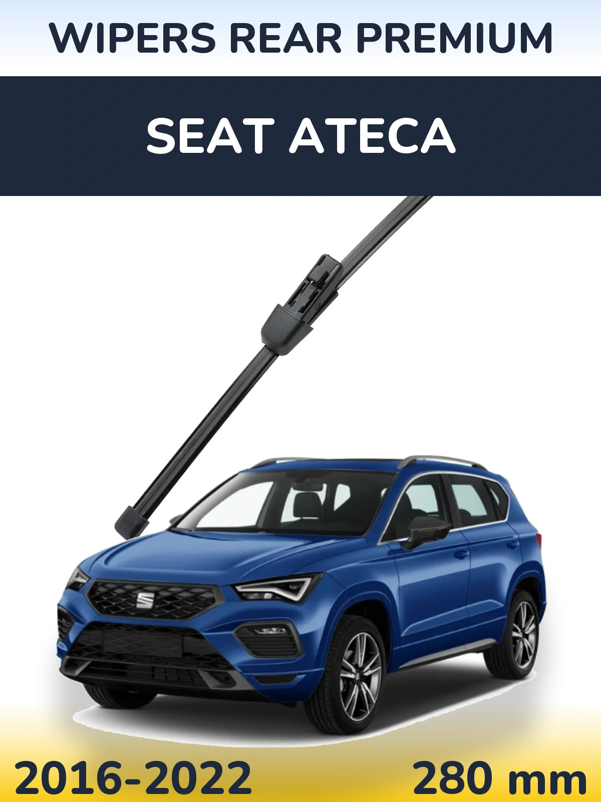 Rear wiper blade WIPERS REAR PREMIUM 280 mm for SEAT Ateca 2016-2022