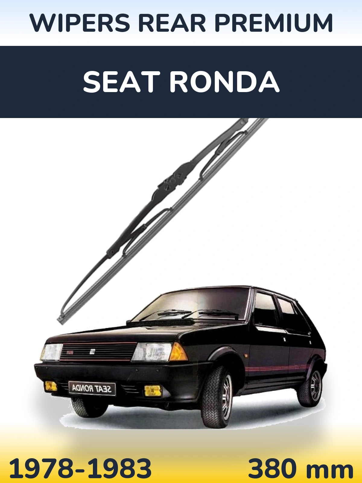 Задня щітка WIPERS REAR PREMIUM 380 мм для SEAT Ronda 1978-1983