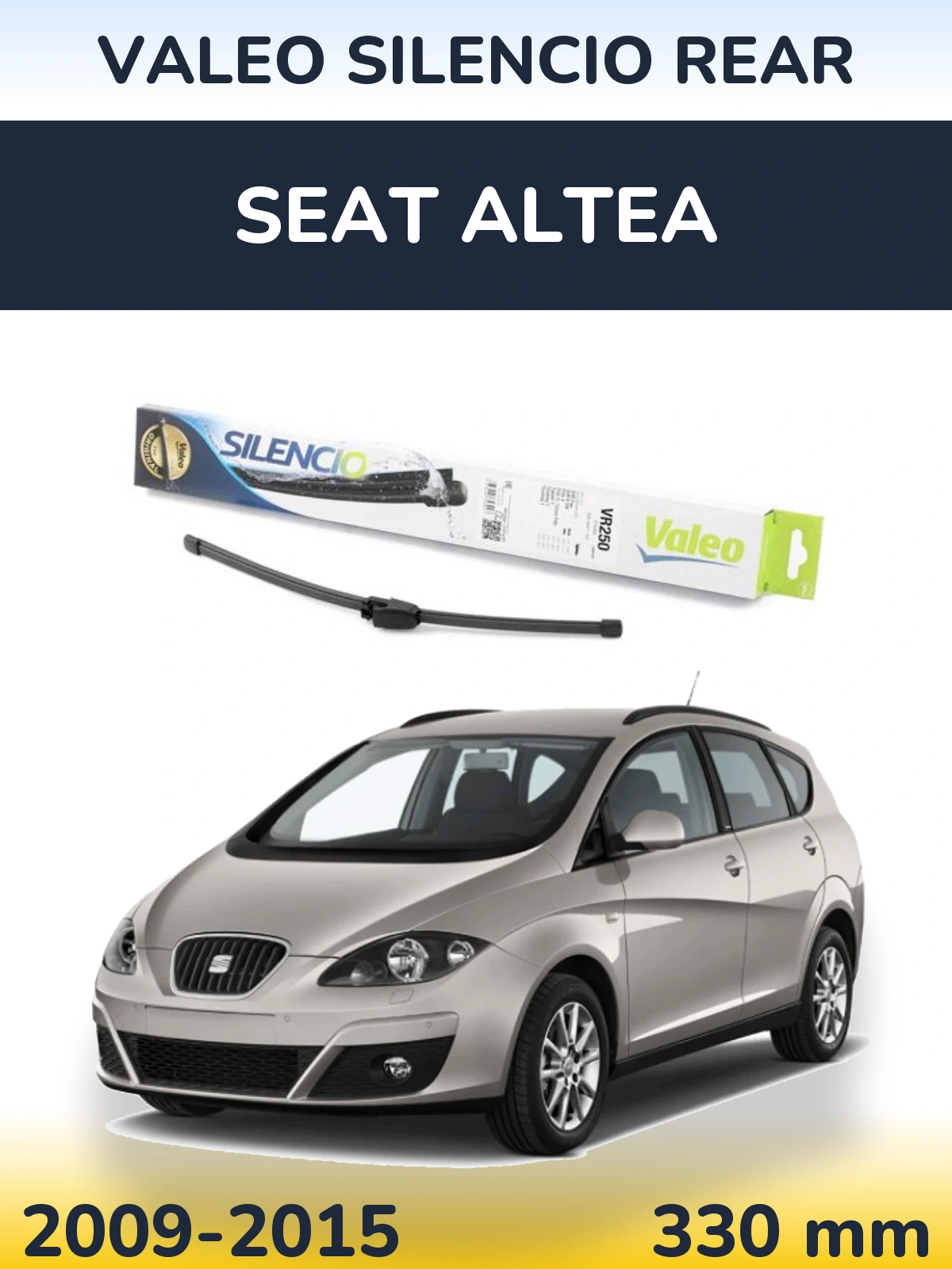 Задня щітка Valeo Silencio Rear 335 мм для SEAT Altea 2009-2015