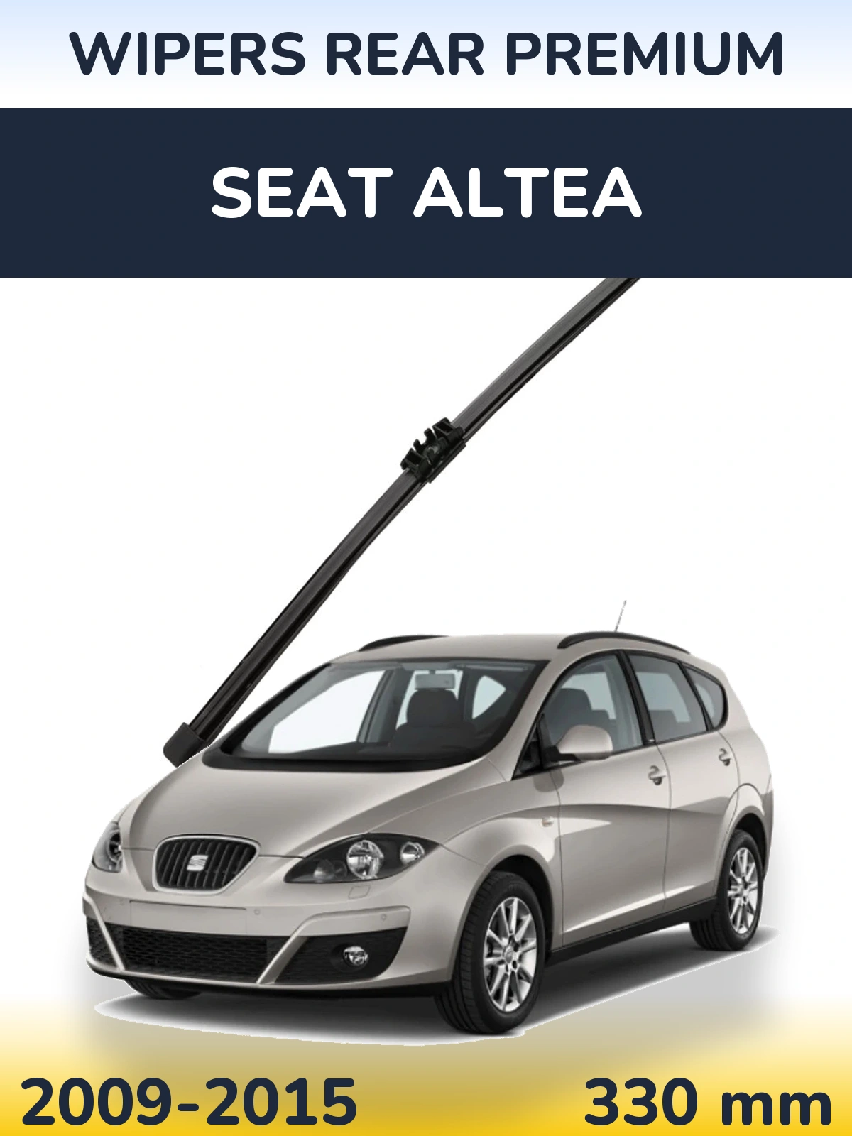 Rear wiper blade WIPERS REAR PREMIUM 330 mm for SEAT Altea 2009-2015