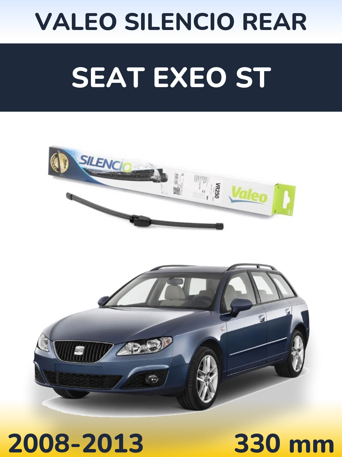 Задня щітка Valeo Silencio Rear 335 мм для SEAT Exeo ST 2008-2013