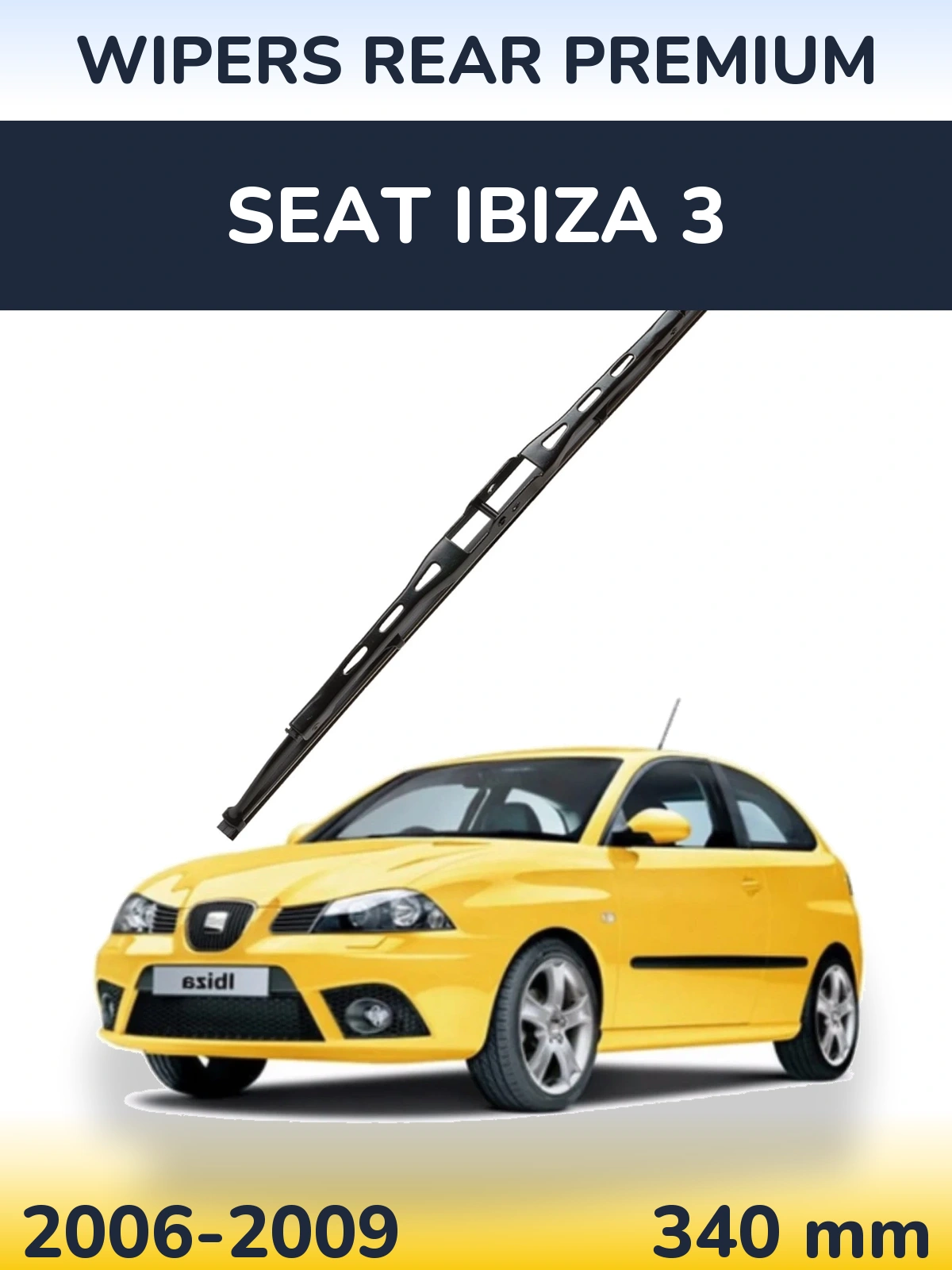 Задний дворник WIPERS REAR PREMIUM 340 мм для SEAT Ibiza 3 2006-2009
