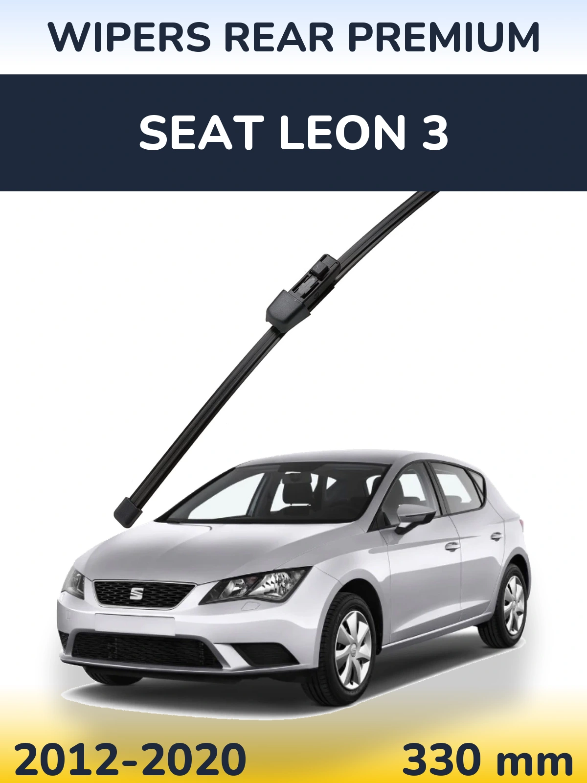 Rear wiper blade WIPERS REAR PREMIUM 330 mm for SEAT Leon 3 2012-2020