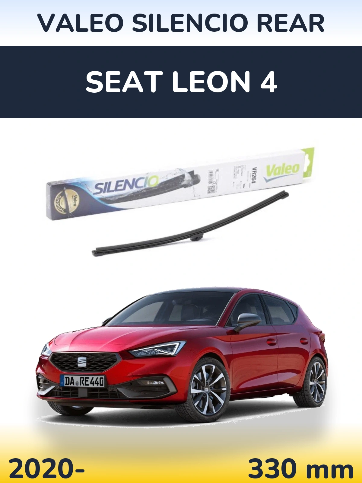 Tylna wycieraczka Valeo Silencio Rear 320 mm do SEAT Leon 4 2020-2026