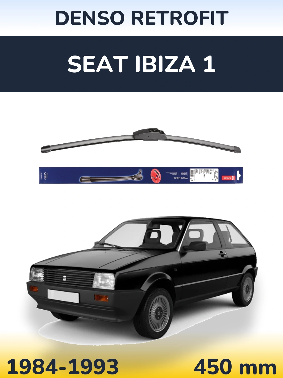 Передний дворник Denso Retrofit 450 мм для SEAT Ibiza 1 1984-1993