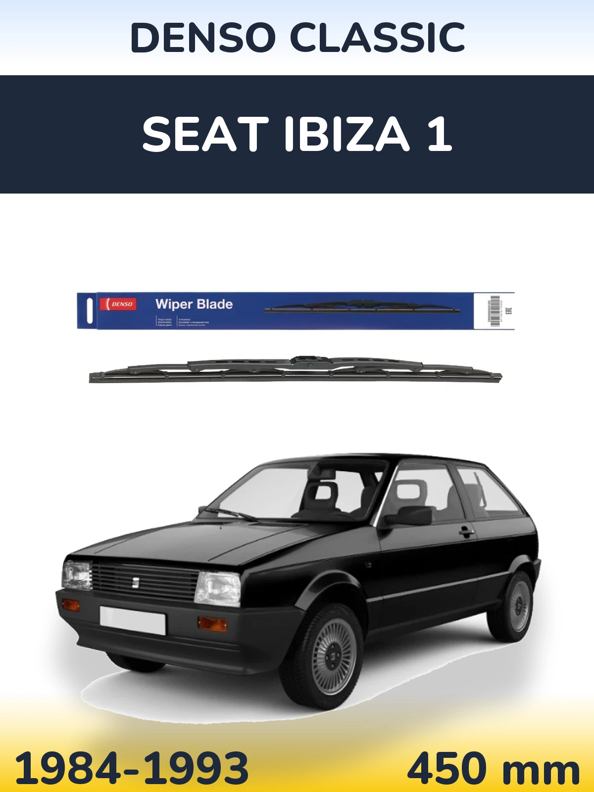 Задний дворник Denso Classic 450 мм для SEAT Ibiza 1 1984-1993