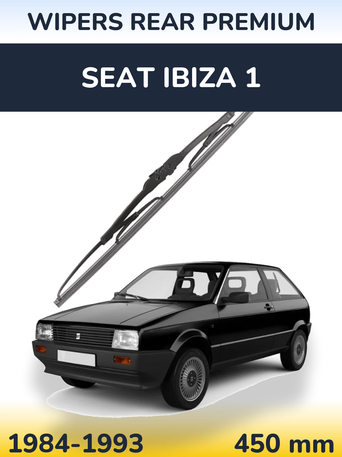 Задня щітка WIPERS REAR PREMIUM 450 мм для SEAT Ibiza 1 1984-1993