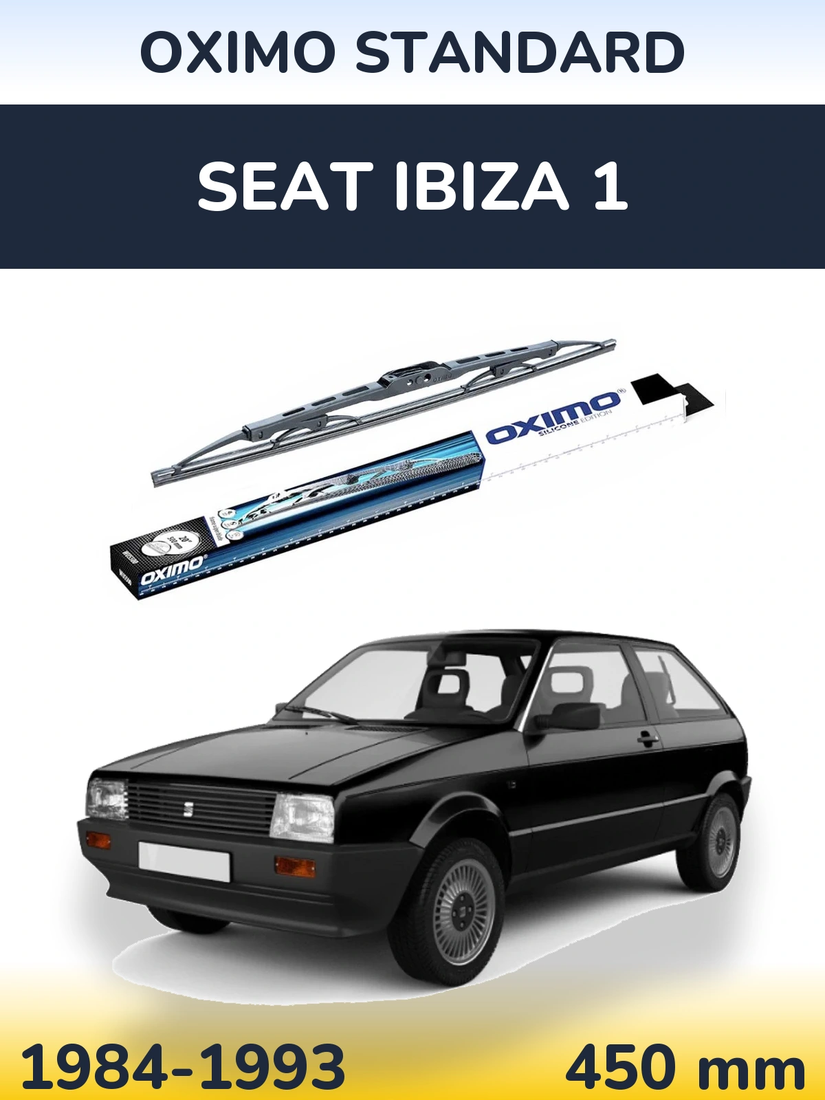 Задний дворник Oximo Standard 450 мм для SEAT Ibiza 1 1984-1993