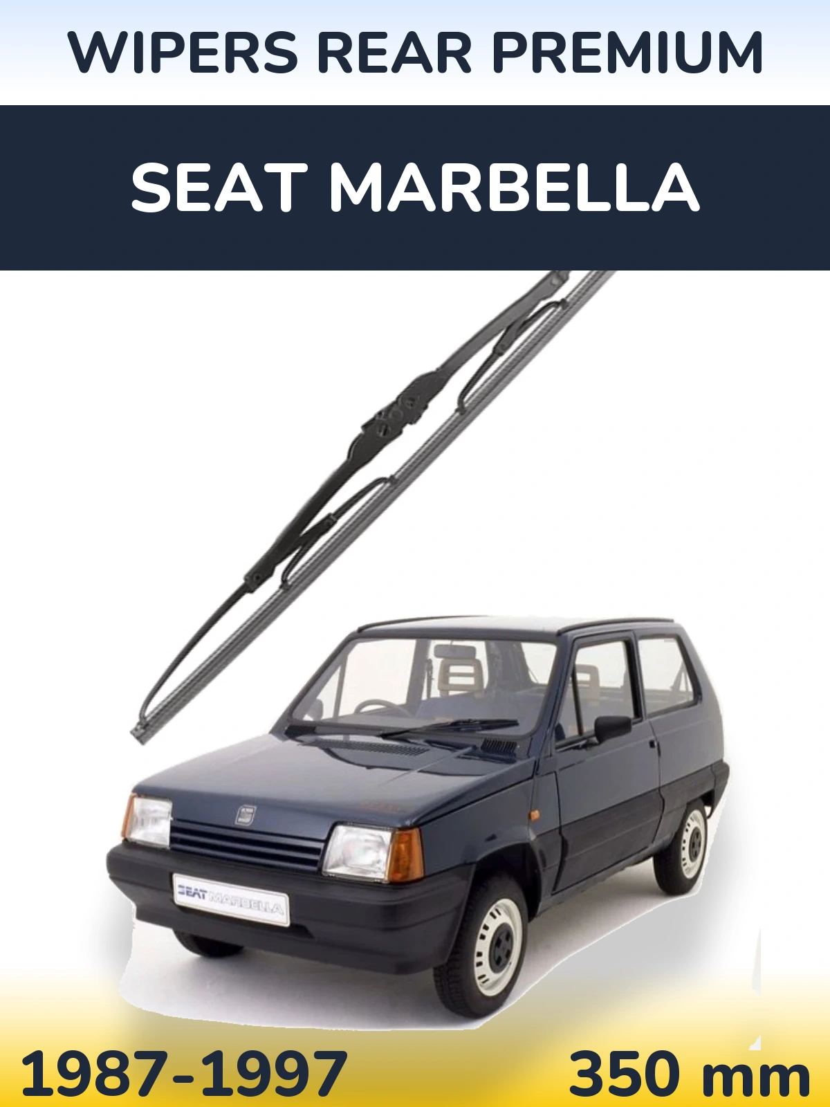 Задня щітка WIPERS REAR PREMIUM 350 мм для SEAT Marbella 1987-1997