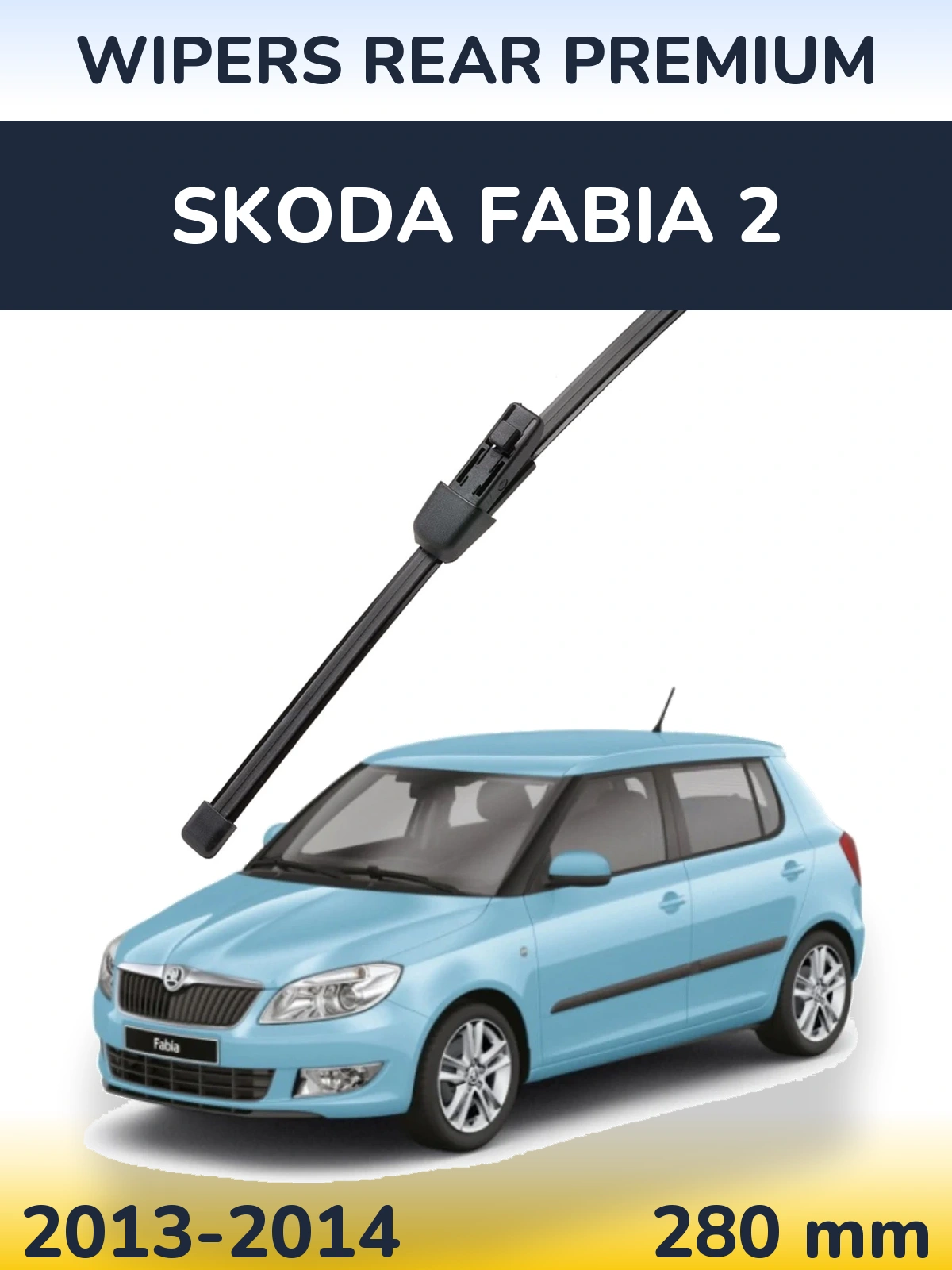 Задний дворник WIPERS REAR PREMIUM 280 мм для Skoda Fabia 2 2013-2014
