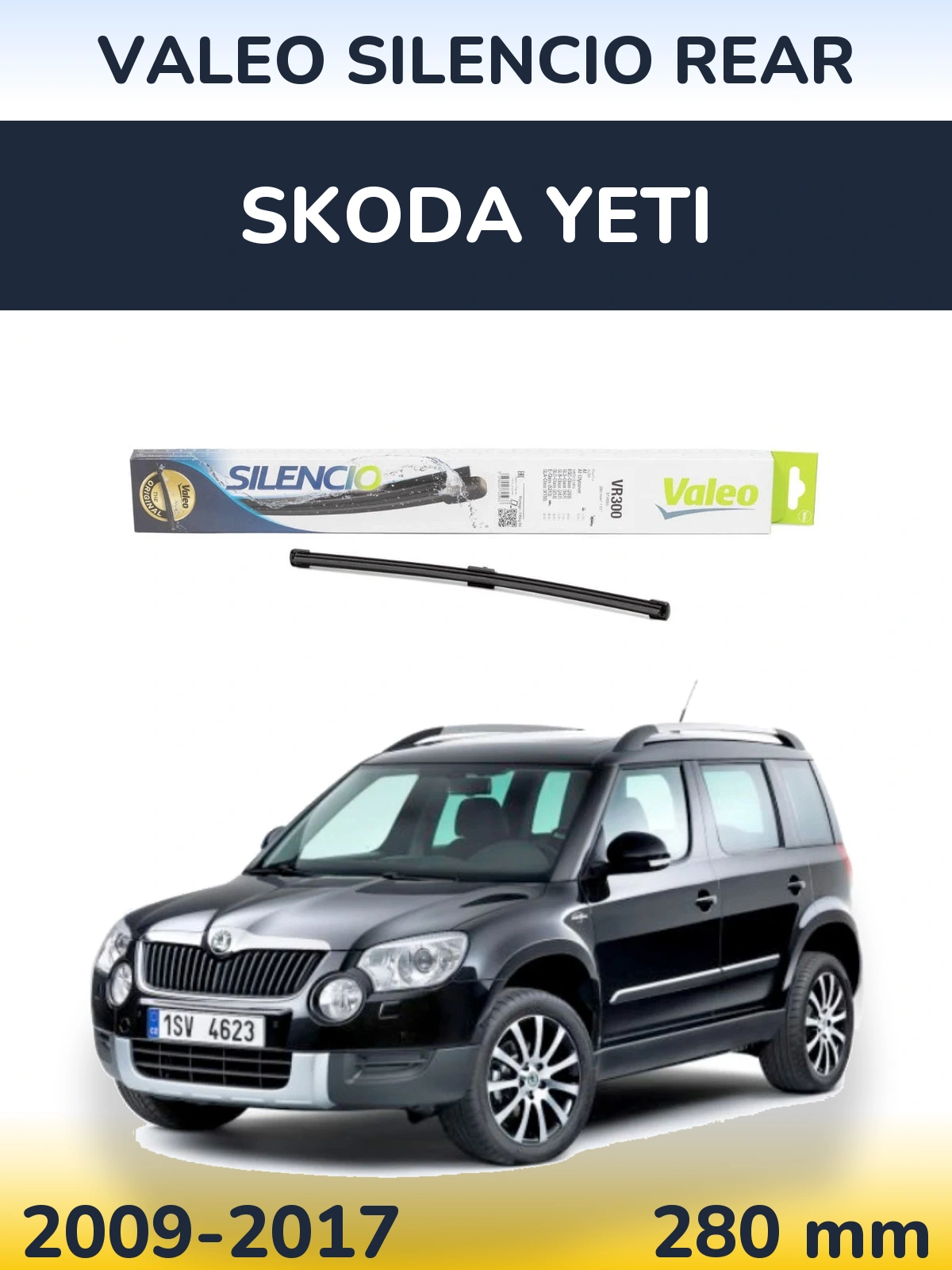 Tylna wycieraczka Valeo Silencio Rear 285 mm do Skoda Yeti 2009-2017
