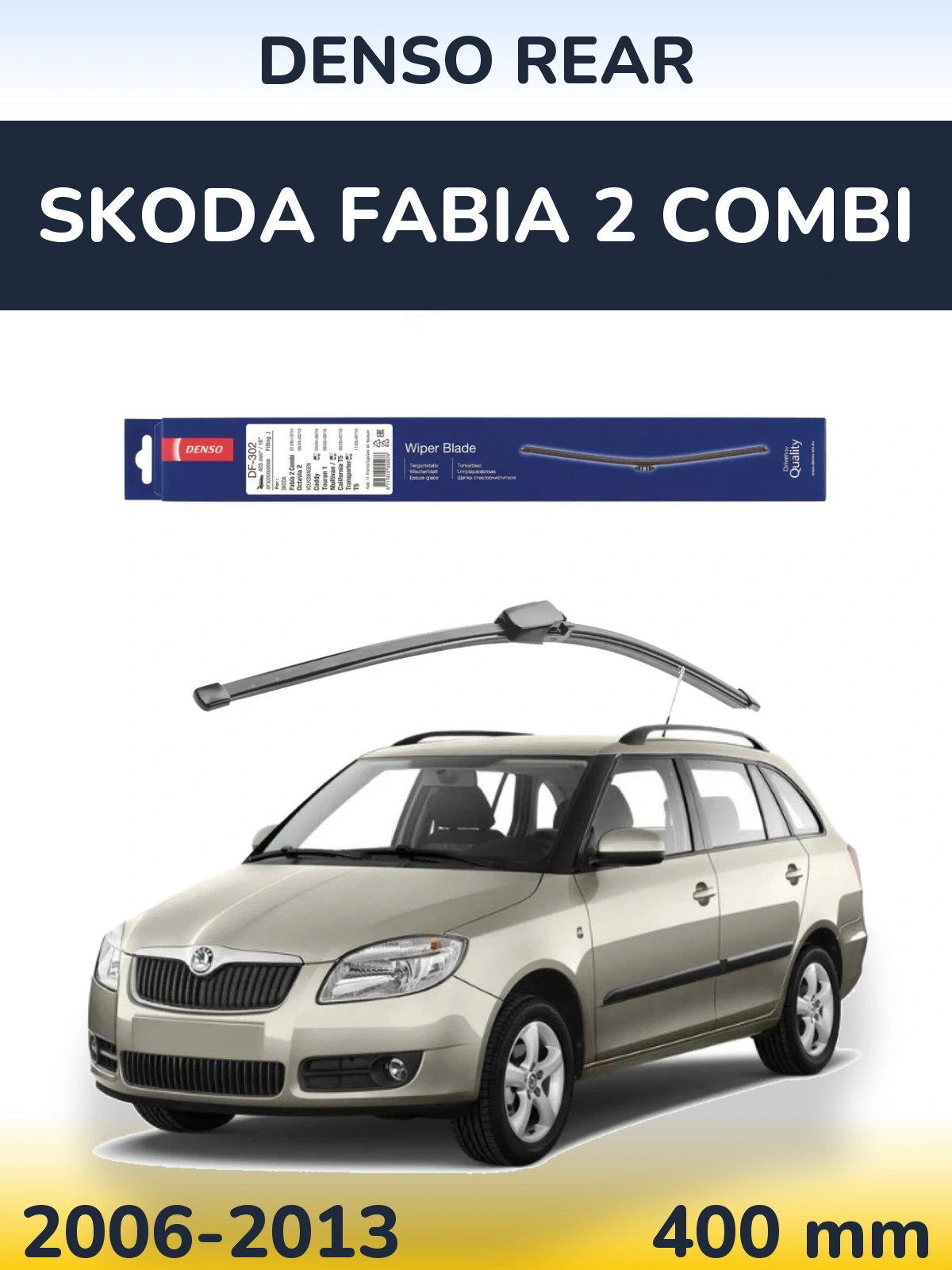 Tylna wycieraczka Denso Rear 400 mm do Skoda Fabia 2 Combi 2006-2013