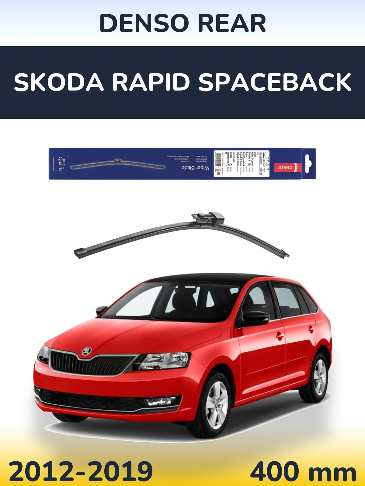 Tylna wycieraczka Denso Rear 400 mm do Skoda Rapid Spaceback 2012-2019
