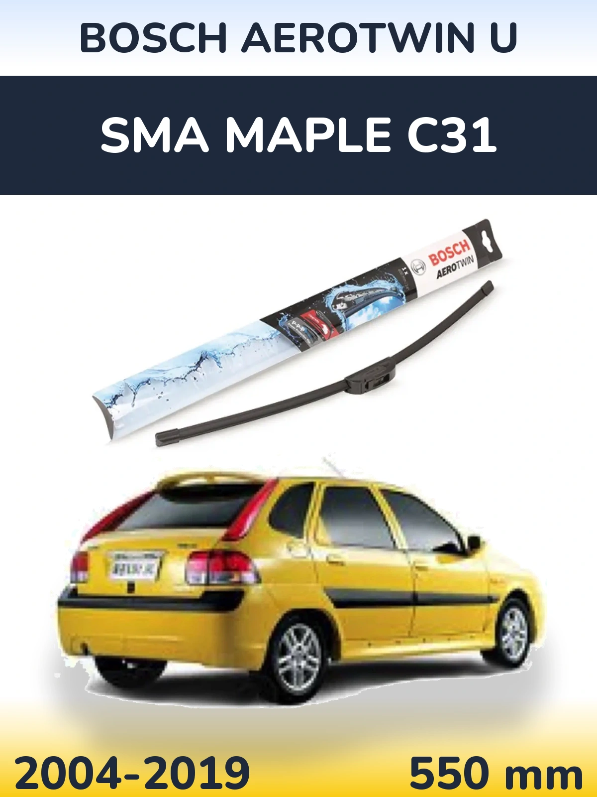 Przednia wycieraczka BOSCH AeroTwin U 550 mm do SMA Maple C31 2004-2019