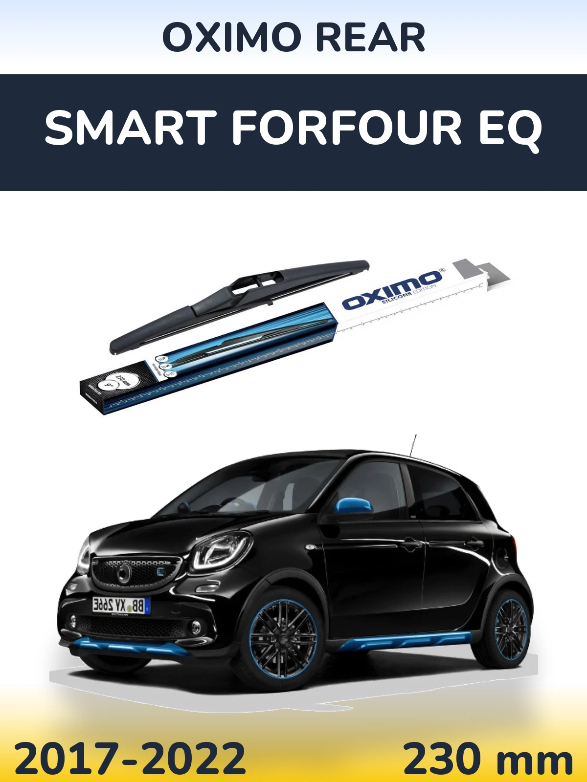 Задня щітка Oximo Rear 230 мм для Smart Forfour EQ 2017-2022