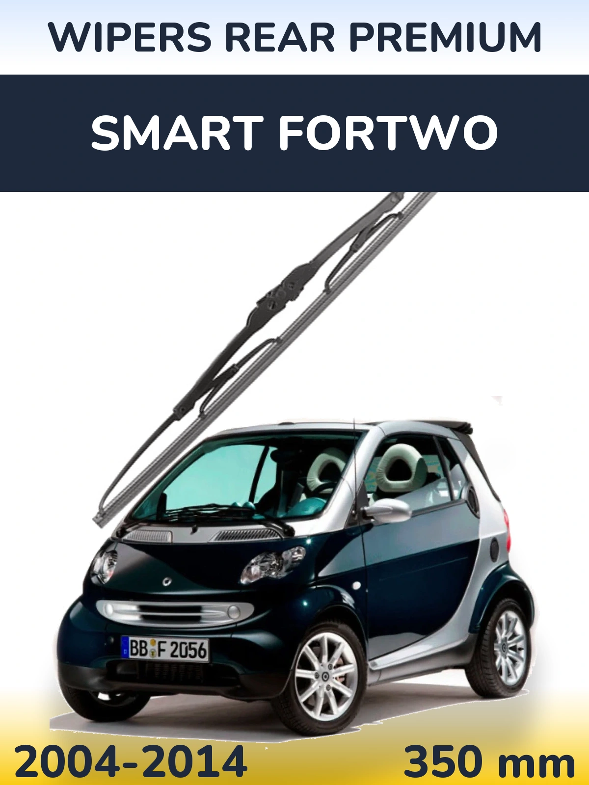 Tylna wycieraczka WIPERS REAR PREMIUM 350 mm do Smart Fortwo 2004-2014