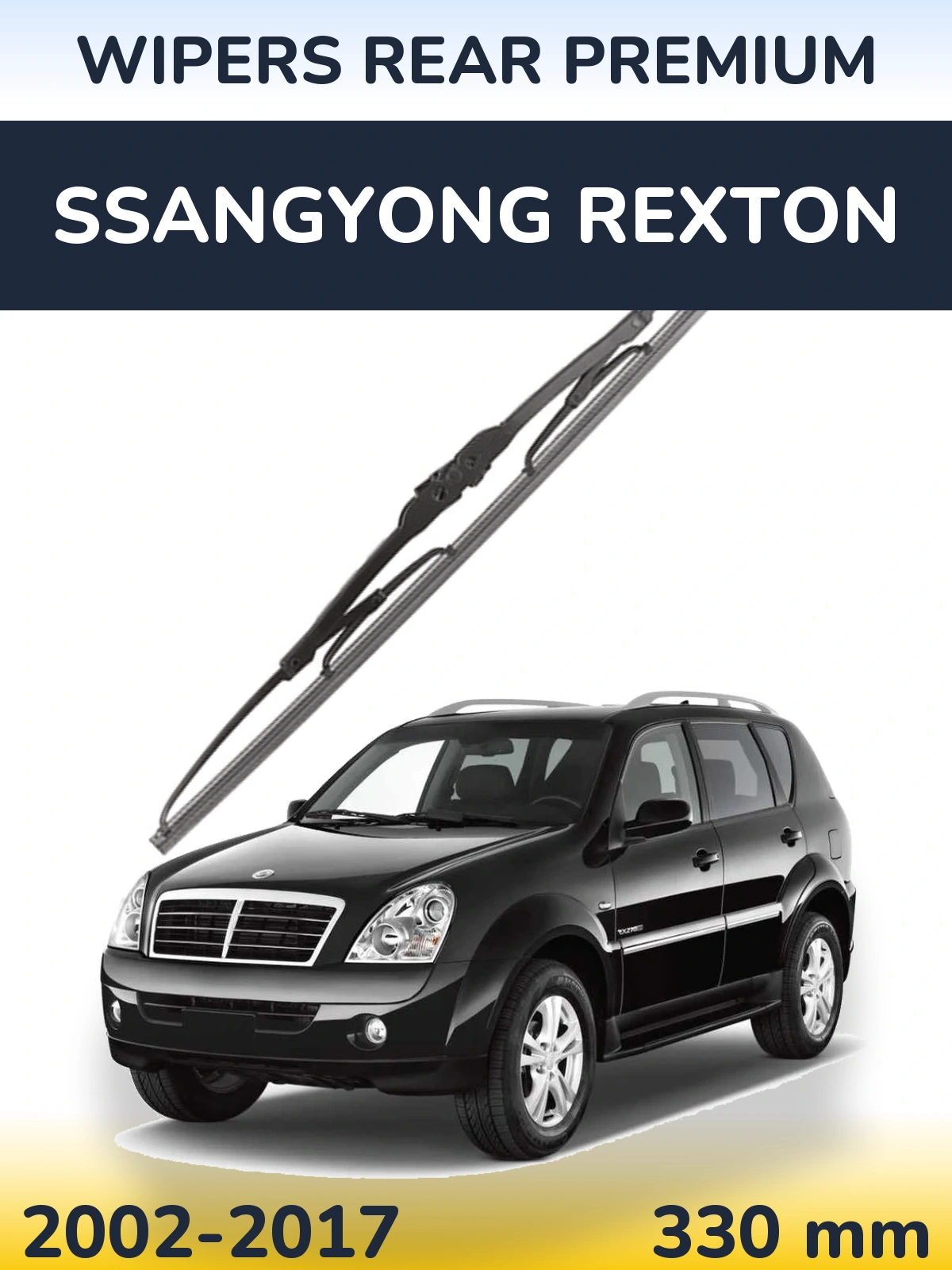 Tylna wycieraczka WIPERS REAR PREMIUM 330 mm do SsangYong Rexton 2002-2017