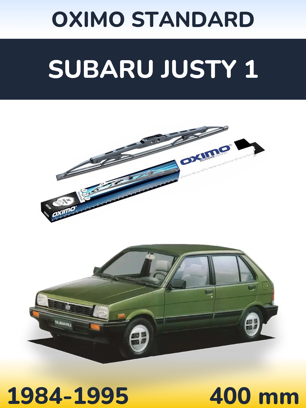 Tylna wycieraczka Oximo Standard 400 mm do Subaru Justy 1 1984-1995