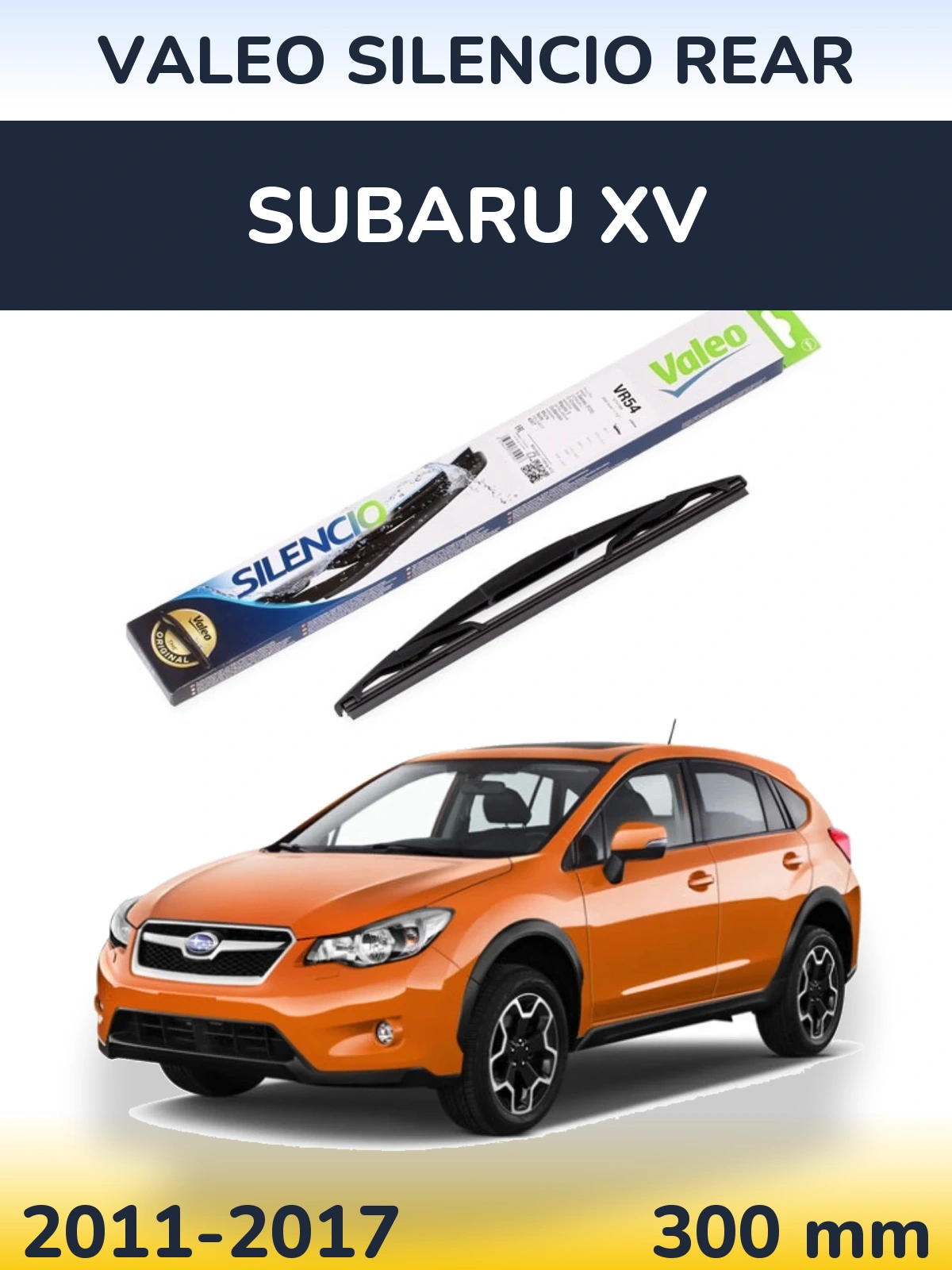 Задний дворник Valeo Silencio Rear 300 мм для Subaru XV 2011-2017