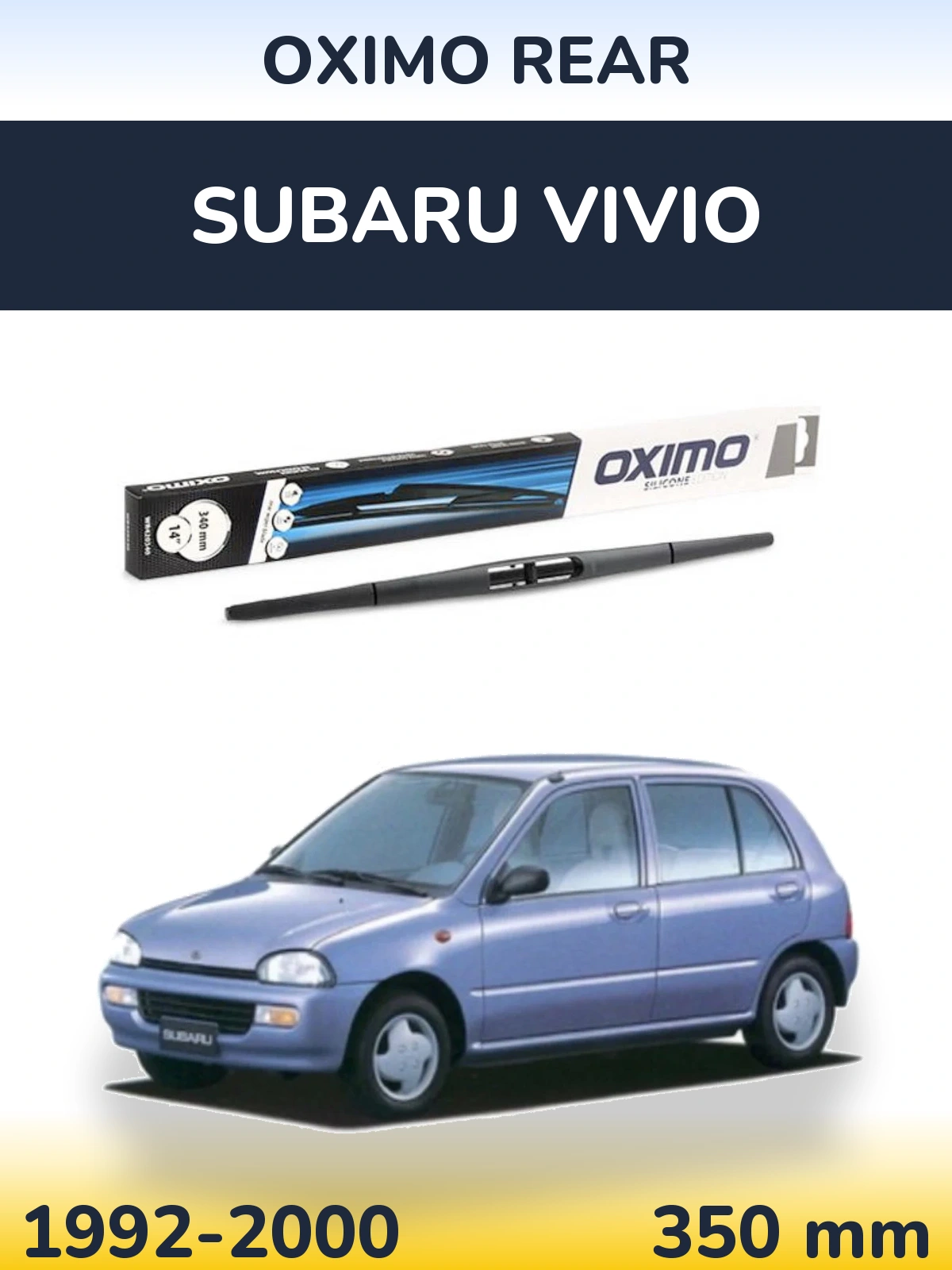 Rear wiper blade Oximo Rear 350 mm for Subaru Vivio 1992-2000