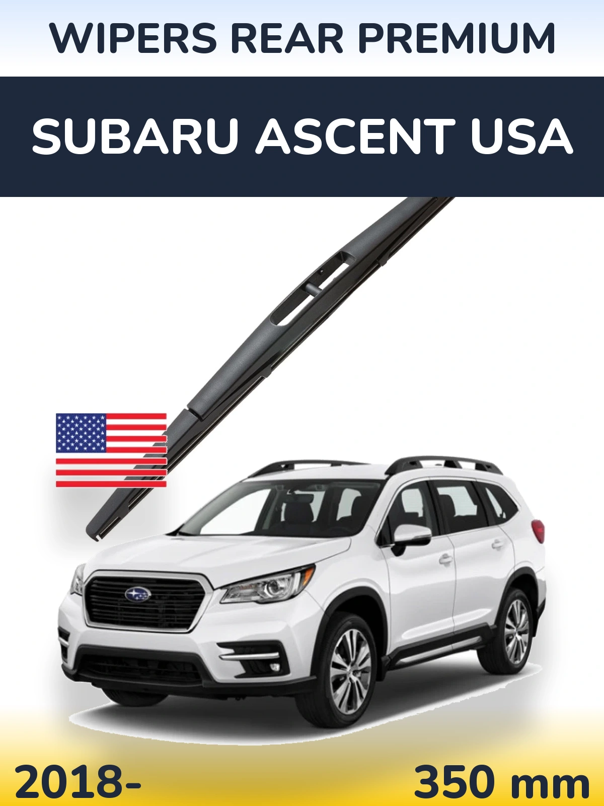 Tylna wycieraczka WIPERS REAR PREMIUM 350 mm do Subaru Ascent USA 2018-2026