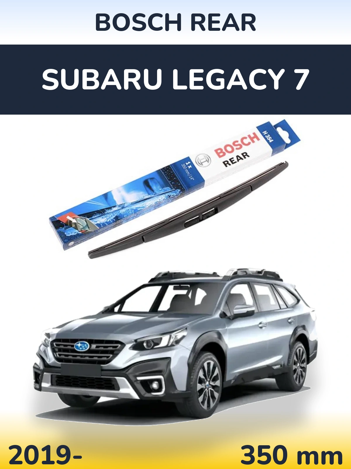 Tylna wycieraczka BOSCH Rear 350 mm do Subaru Legacy 7 2019-2026