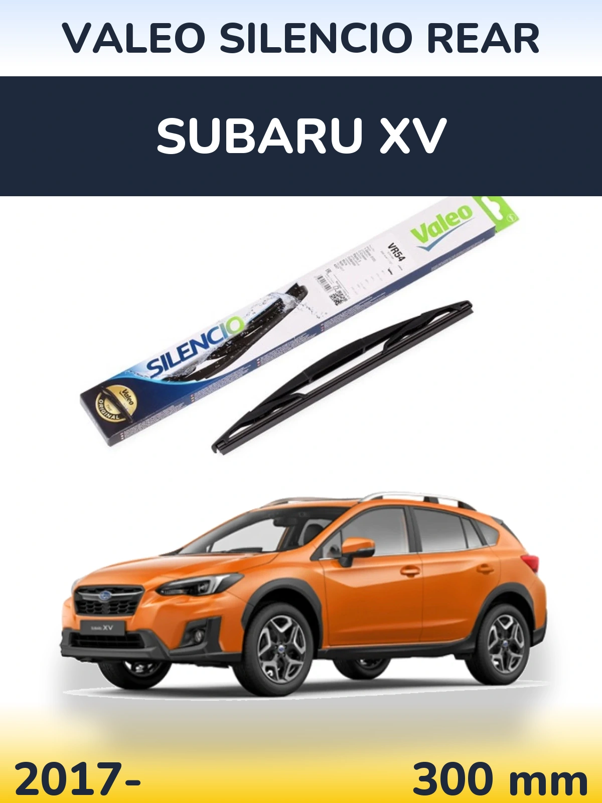Задний дворник Valeo Silencio Rear 300 мм для Subaru XV 2017-2026