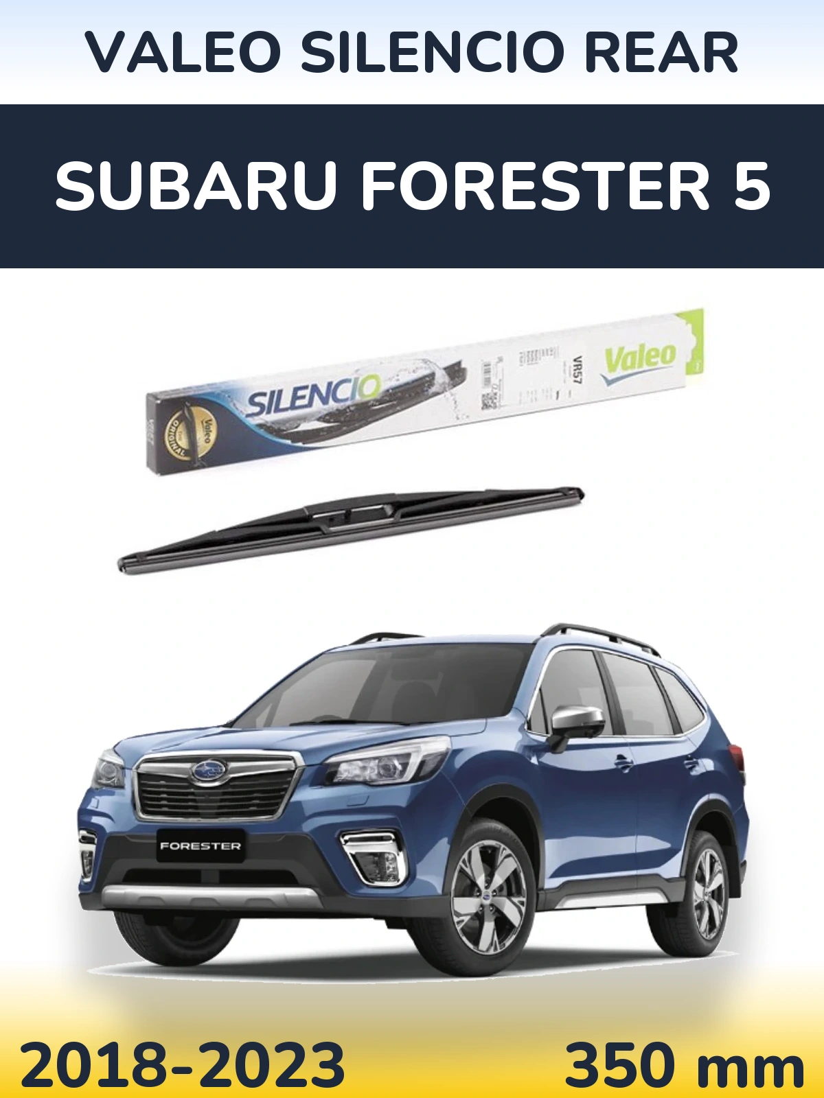 Rear wiper blade Valeo Silencio Rear 345 mm for Subaru Forester 5 2018-2023