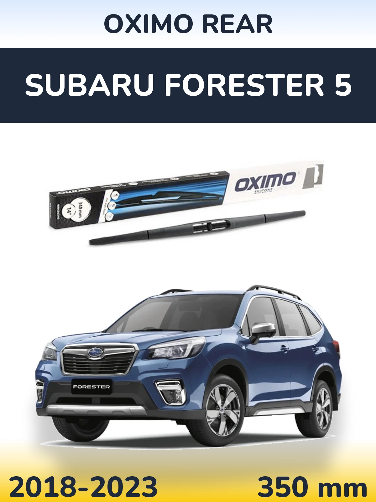 Rear wiper blade Oximo Rear 350 mm for Subaru Forester 5 2018-2023