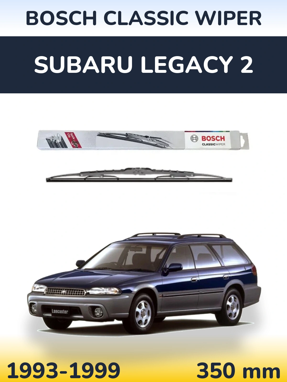 Tylna wycieraczka BOSCH Classic Wiper 340 mm do Subaru Legacy 2 1993-1999