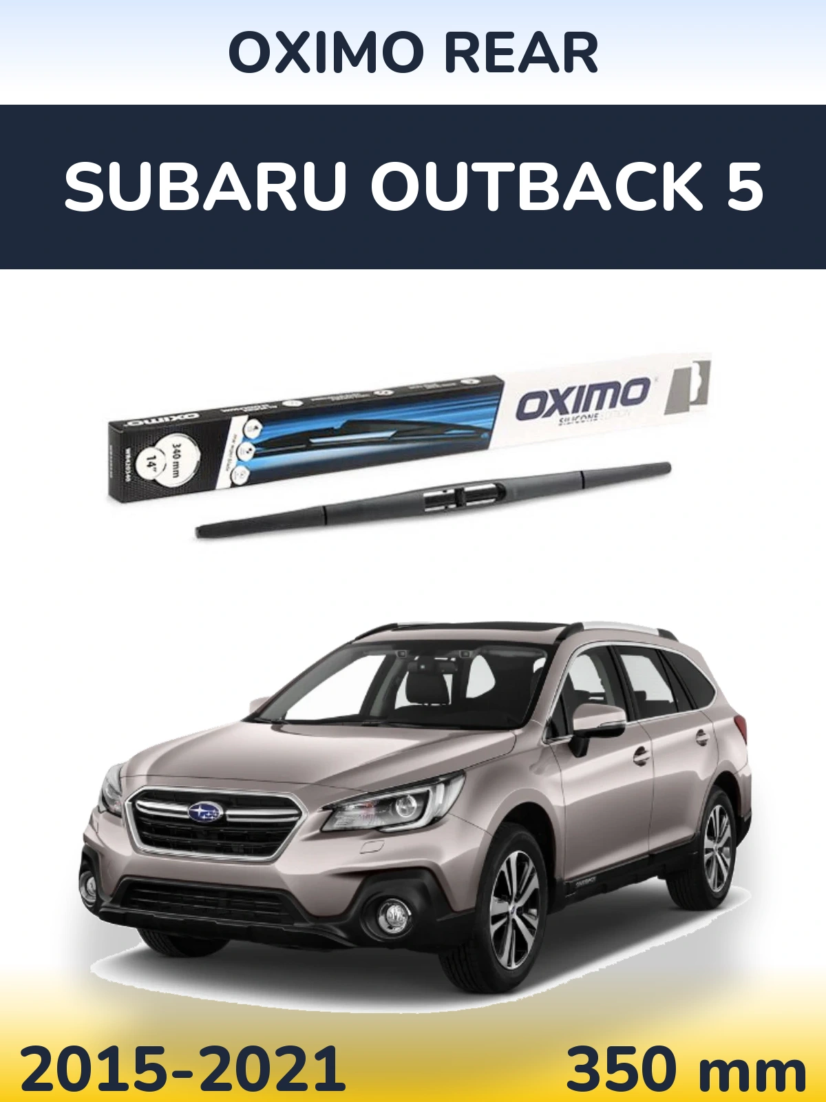 Rear wiper blade Oximo Rear 350 mm for Subaru Outback 5 2015-2021
