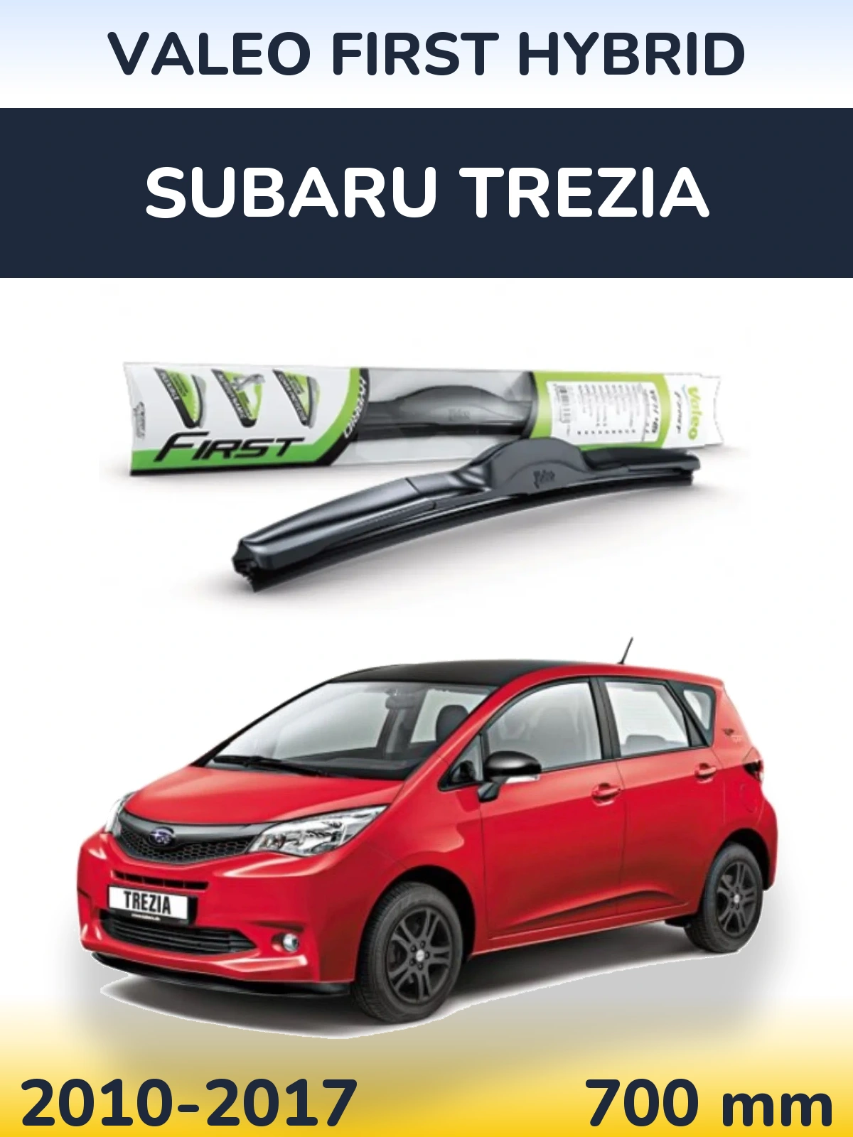 Передний дворник Valeo First Hybrid 700 мм для Subaru Trezia 2010-2017