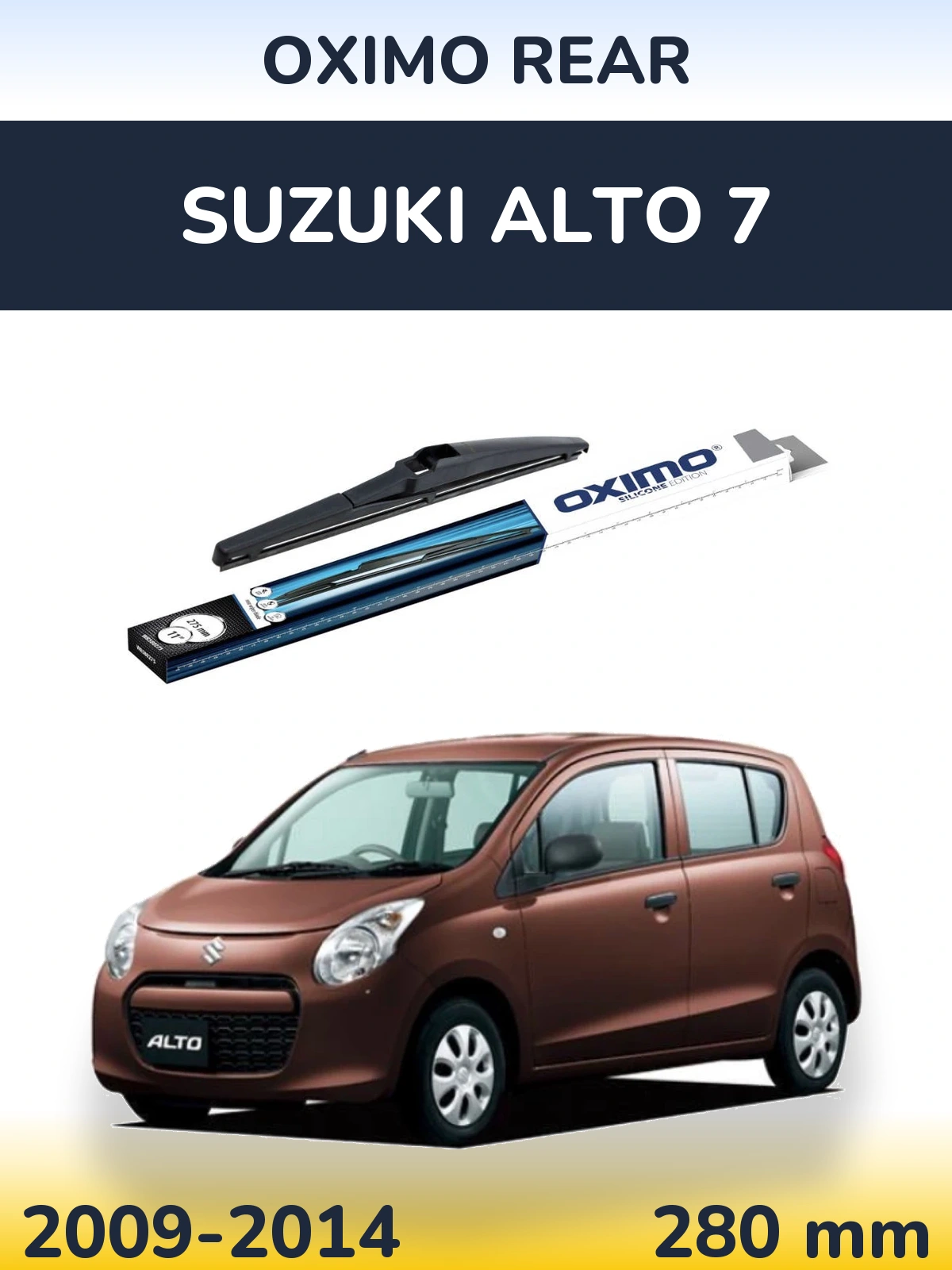 Rear wiper blade Oximo Rear 280 mm for Suzuki Alto 7 2009-2014