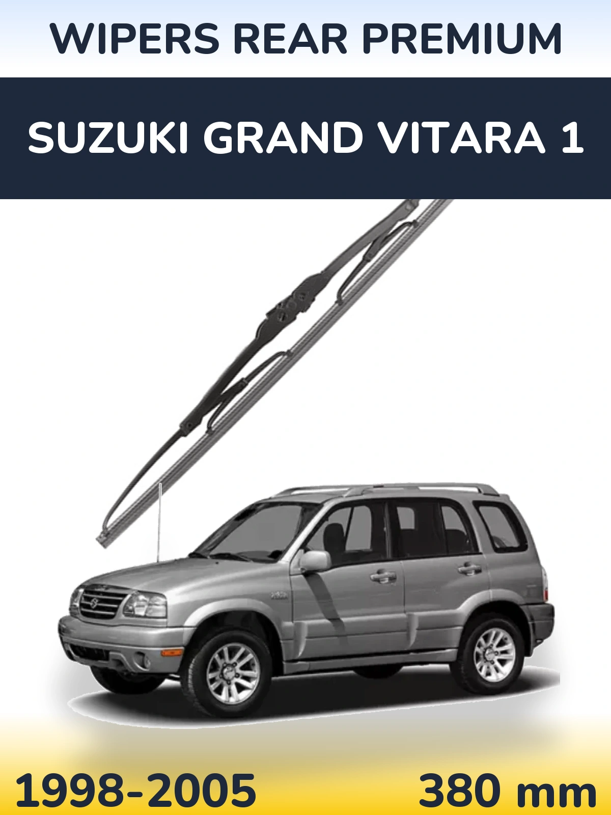 Задний дворник WIPERS REAR PREMIUM 380 мм для Suzuki Grand Vitara 1 1998-2005