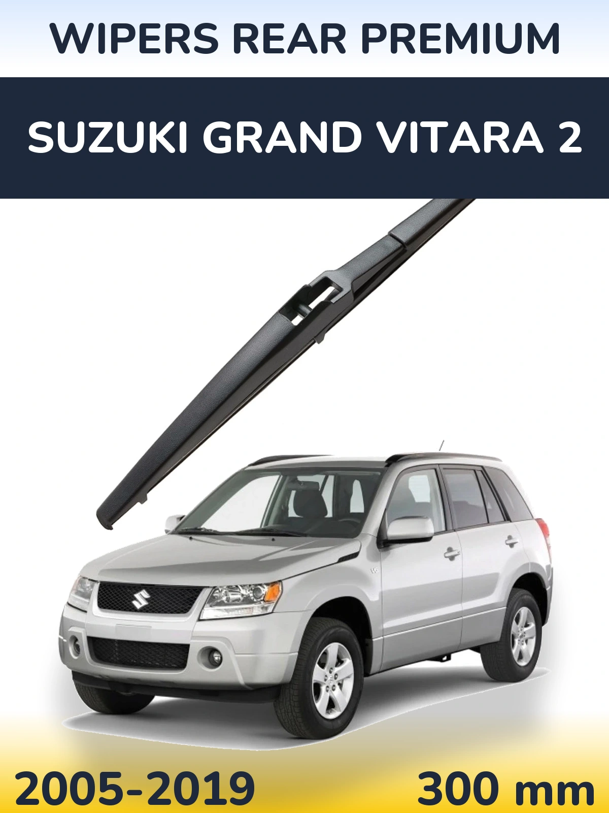 Rear wiper blade WIPERS REAR PREMIUM 300 mm for Suzuki Grand Vitara 2 2005-2019