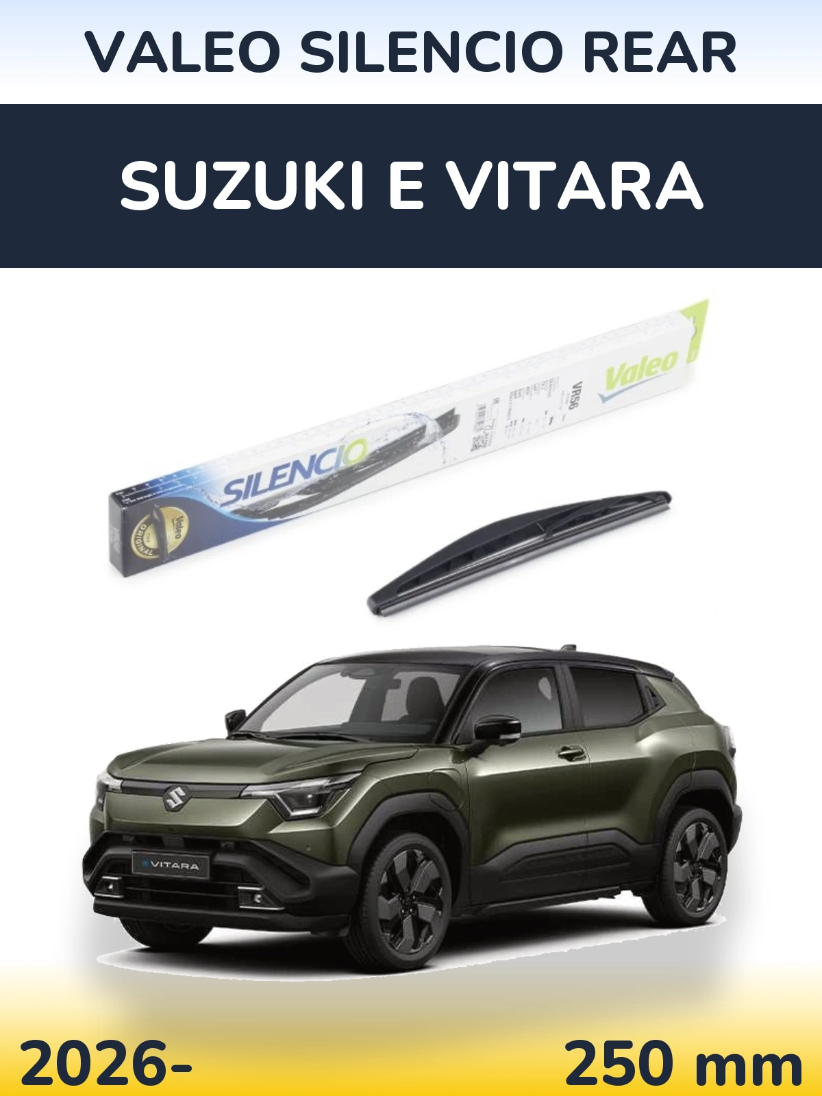 Задний дворник Valeo Silencio Rear 240 мм для Suzuki e Vitara 2026-2026