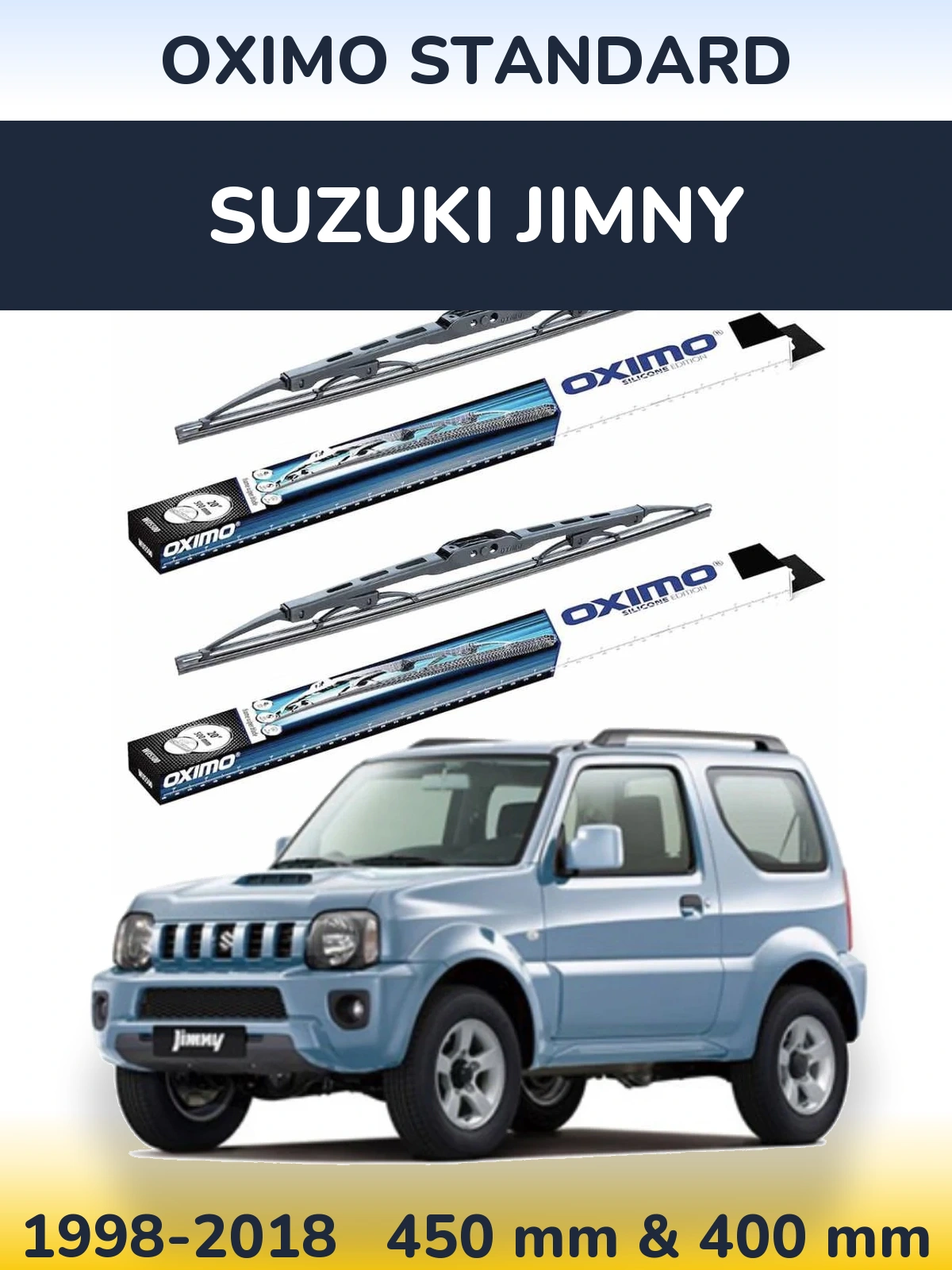Комплект передних дворников Oximo Standard 450 & 400 мм для Suzuki Jimny 1998-2018