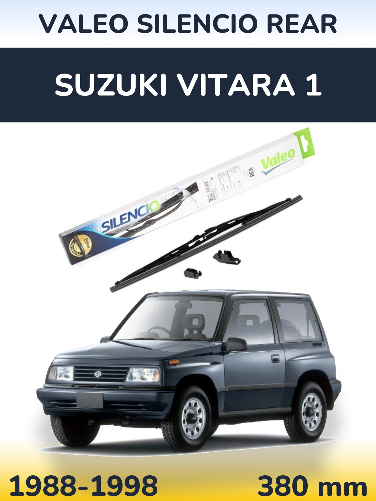 Задний дворник Valeo Silencio Rear 380 мм для Suzuki Vitara 1 1988-1998