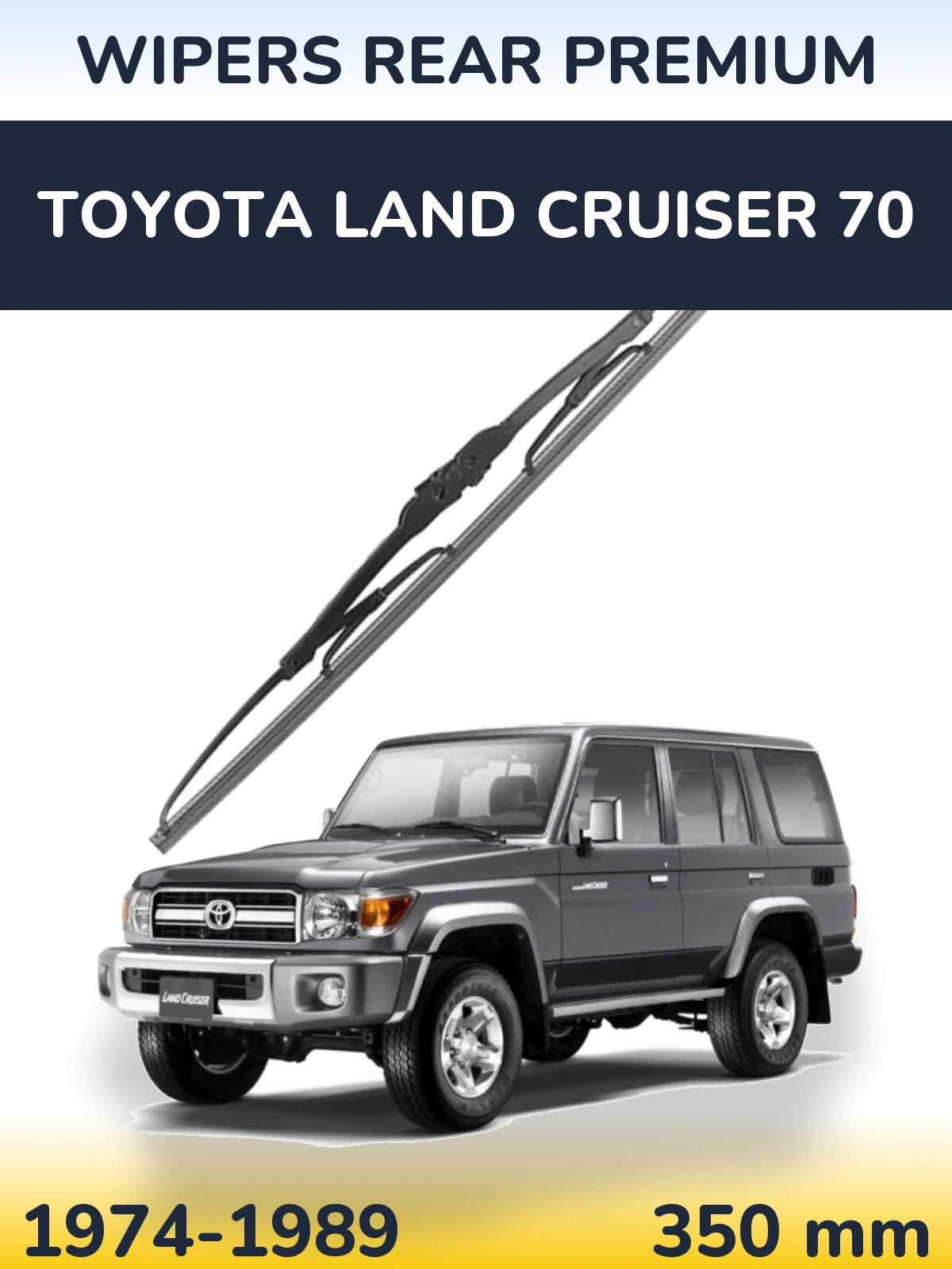 Tylna wycieraczka WIPERS REAR PREMIUM 350 mm do Toyota Land Cruiser 70 1974-1989