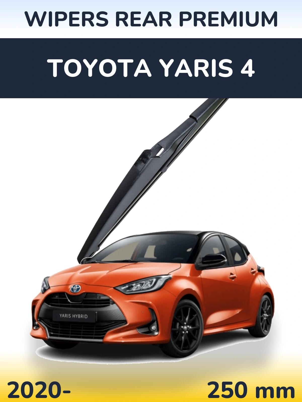 Rear wiper blade WIPERS REAR PREMIUM 250 mm for Toyota Yaris 4 2020-2026
